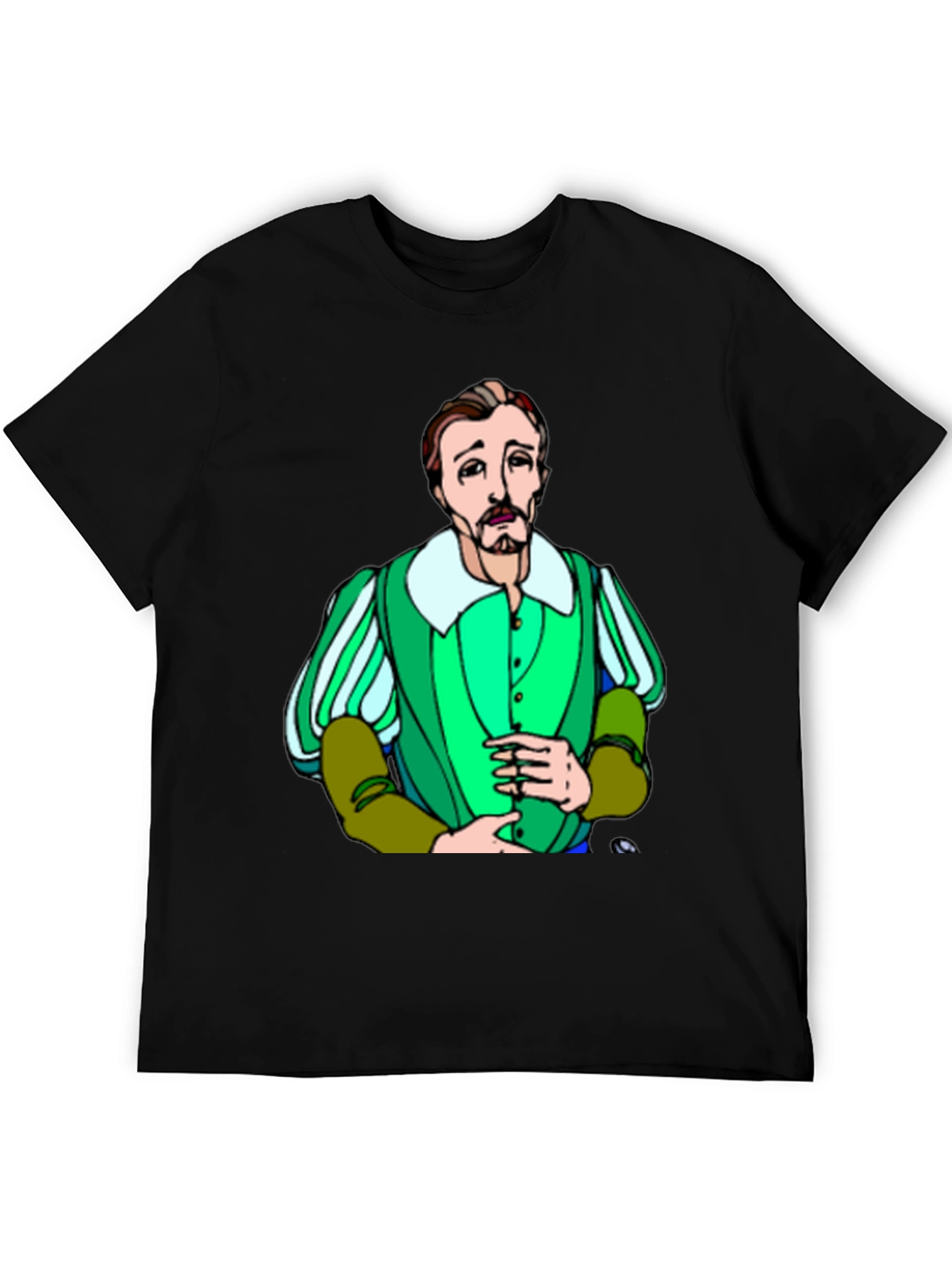 Shakespeare Cartoon T-Shirt - Classic Bard Style