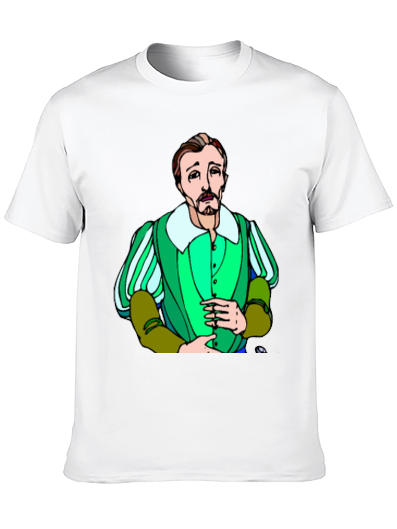 Shakespeare Cartoon T-Shirt - Classic Bard Style