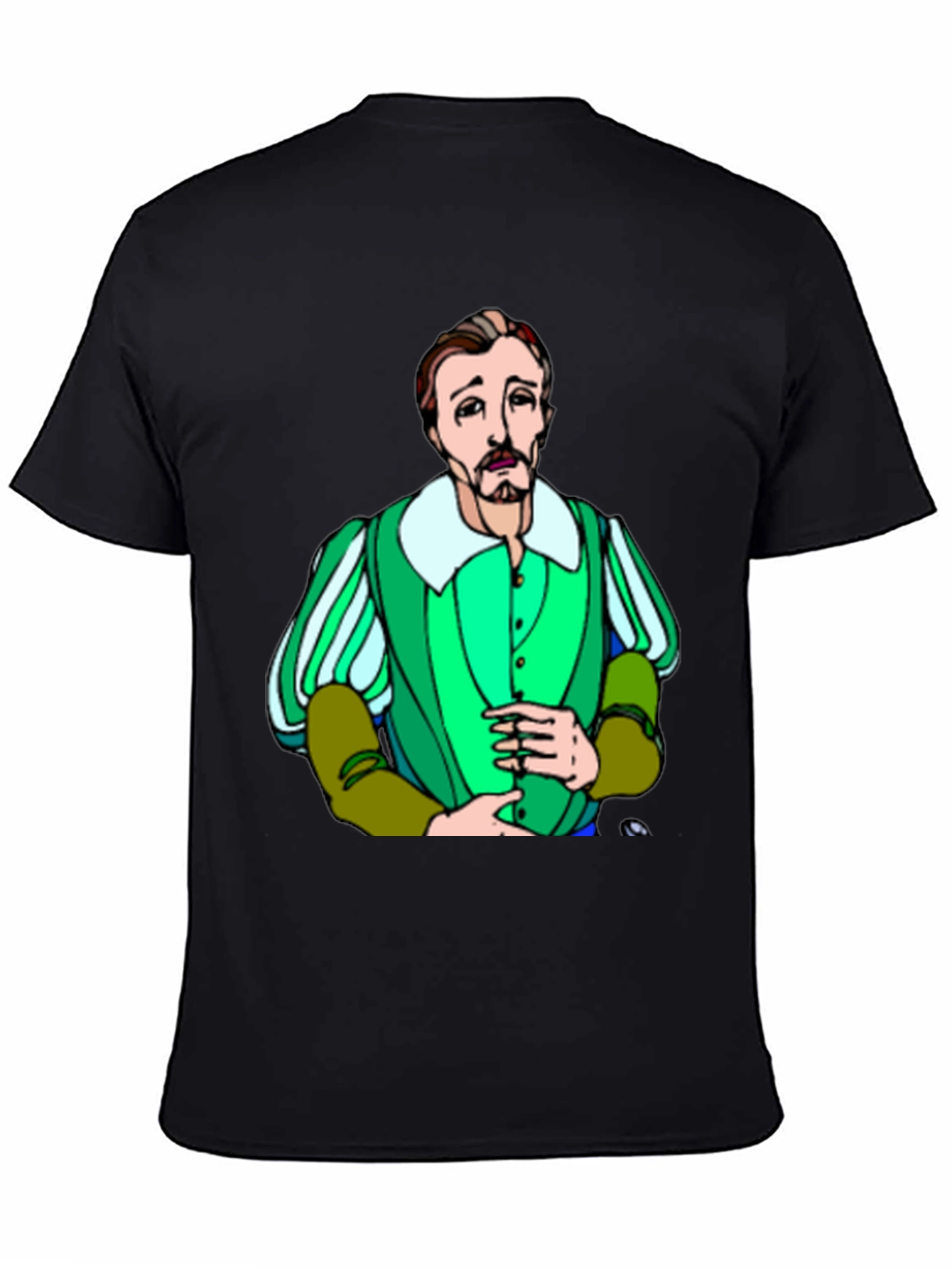 Shakespeare Cartoon T-Shirt - Classic Bard Style