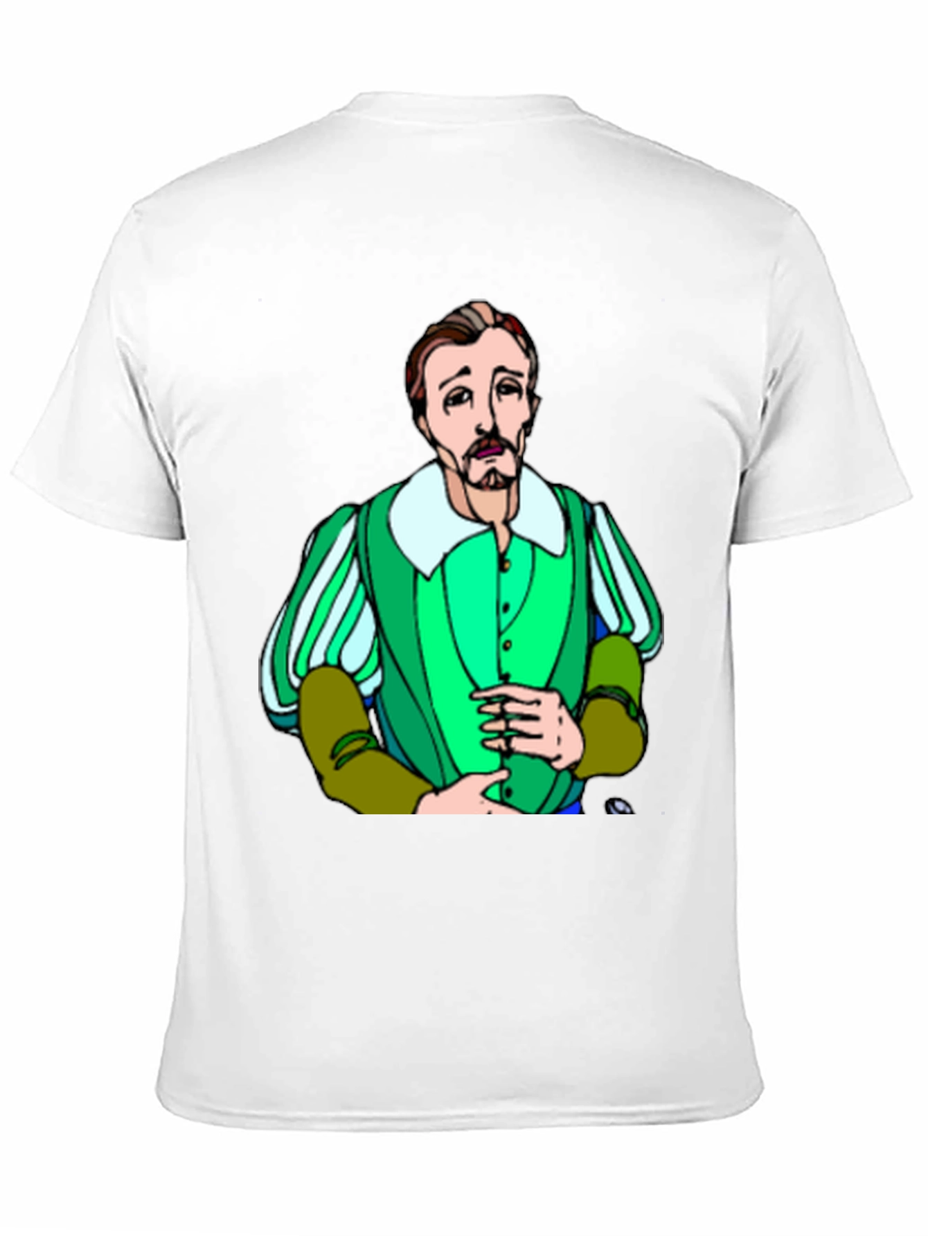 Shakespeare Cartoon T-Shirt - Classic Bard Style