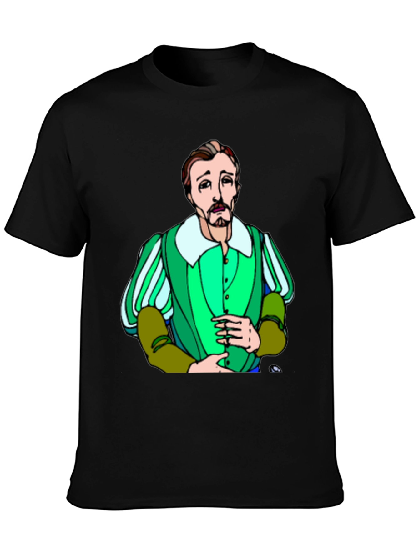 Shakespeare Cartoon T-Shirt - Classic Bard Style