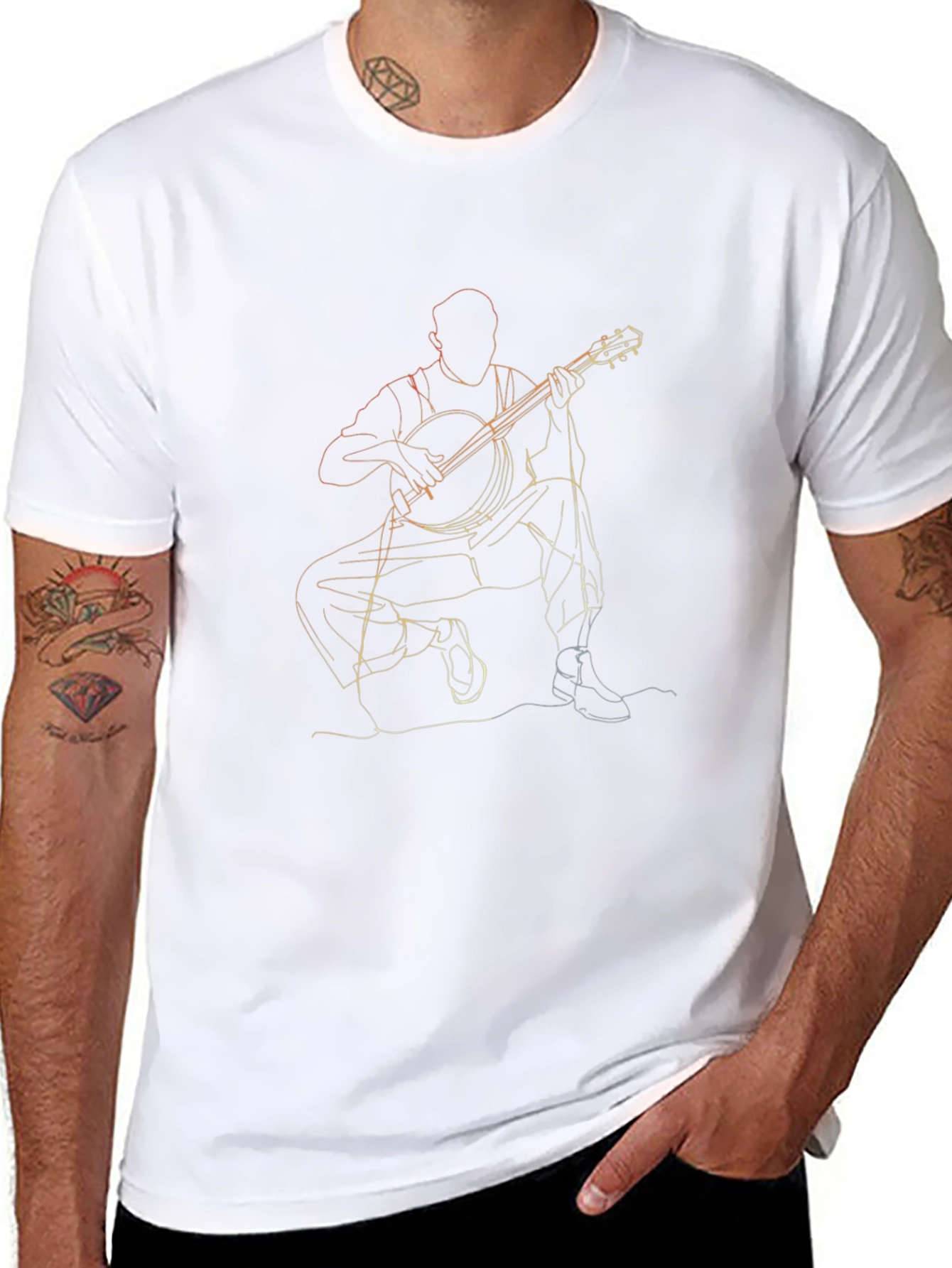 Banjo Player Graphic Tee - Unique Musician T-Shirt
