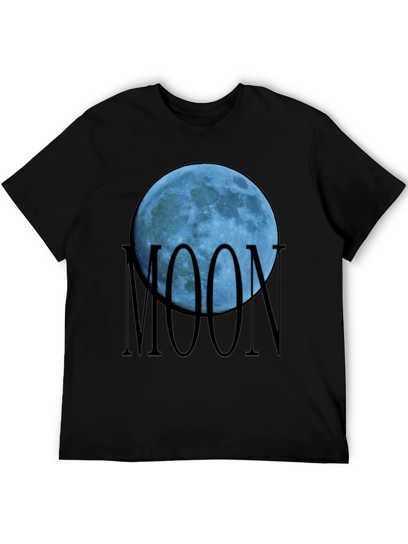 Blue Moon Graphic Black T-Shirt