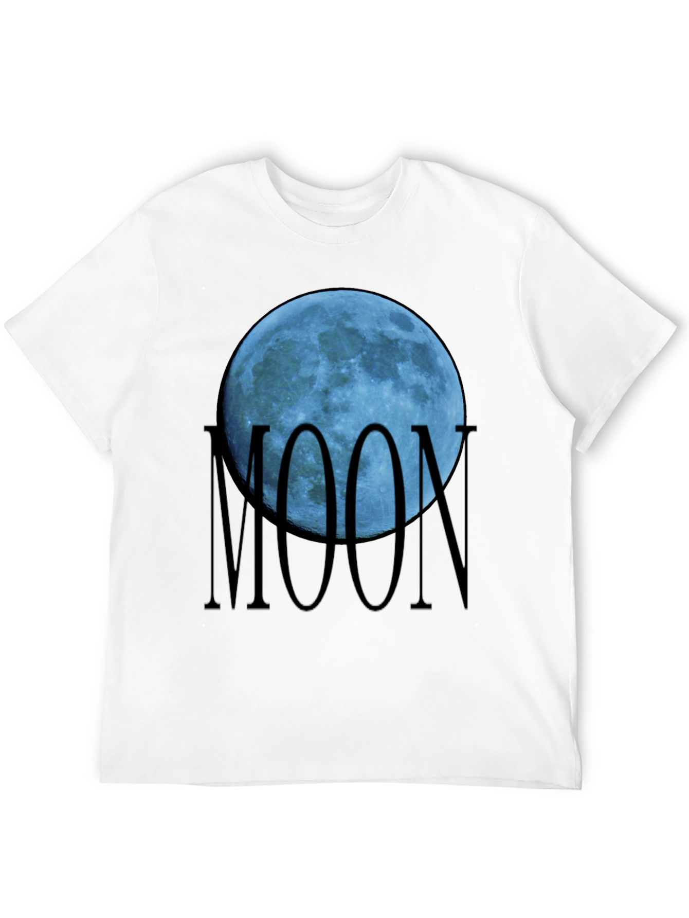Blue Moon Graphic Black T-Shirt