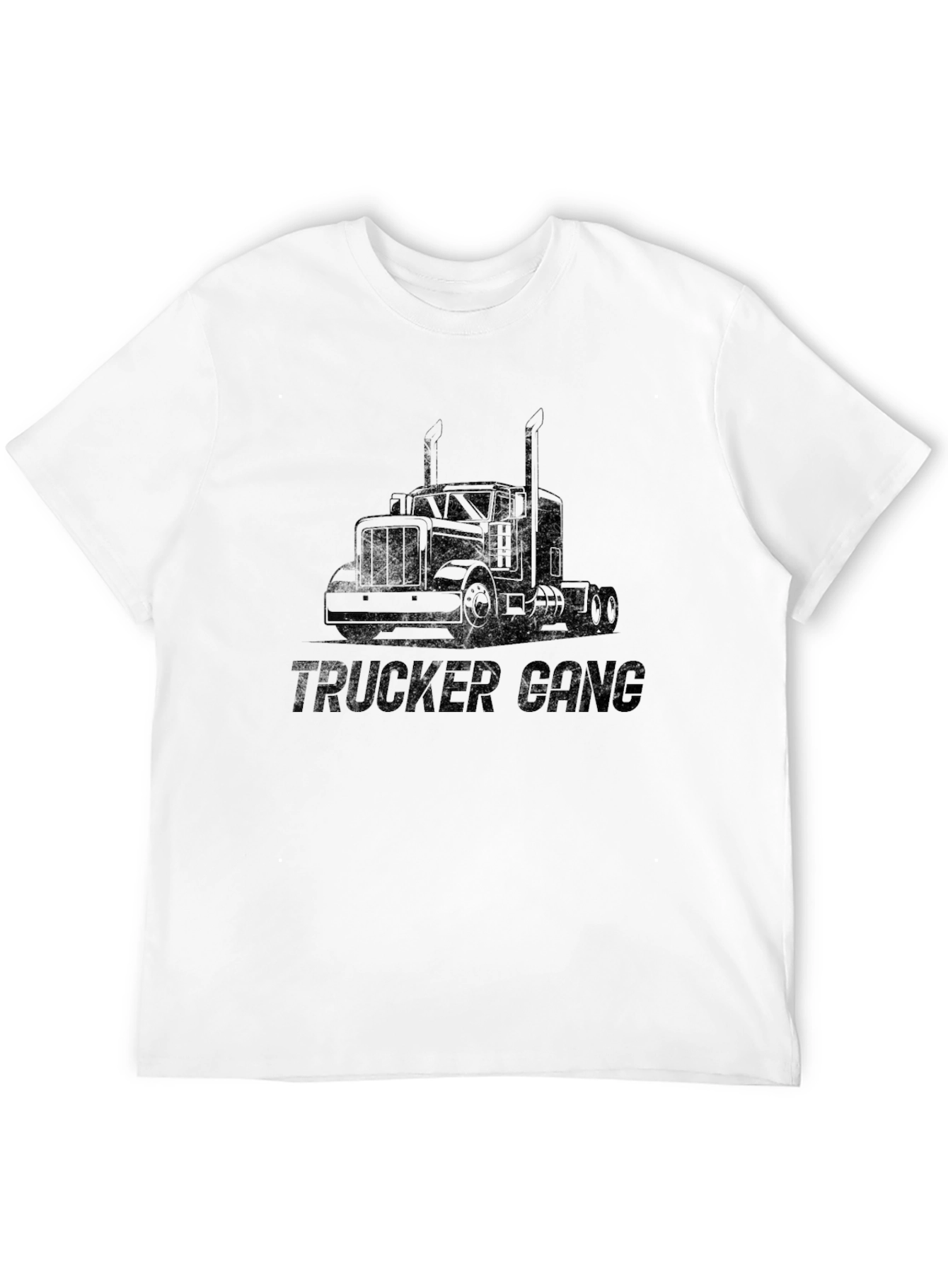 Trucker Gang Graphic Tee - Black