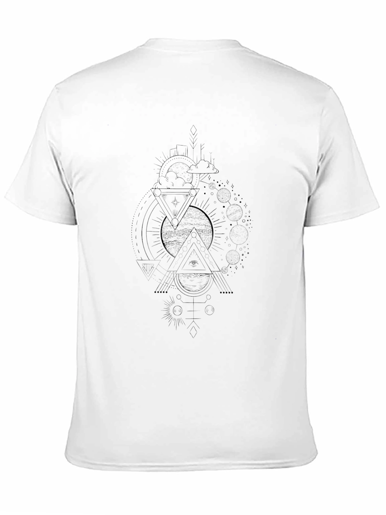 Mens Graphic Tee - Celestial Triangles