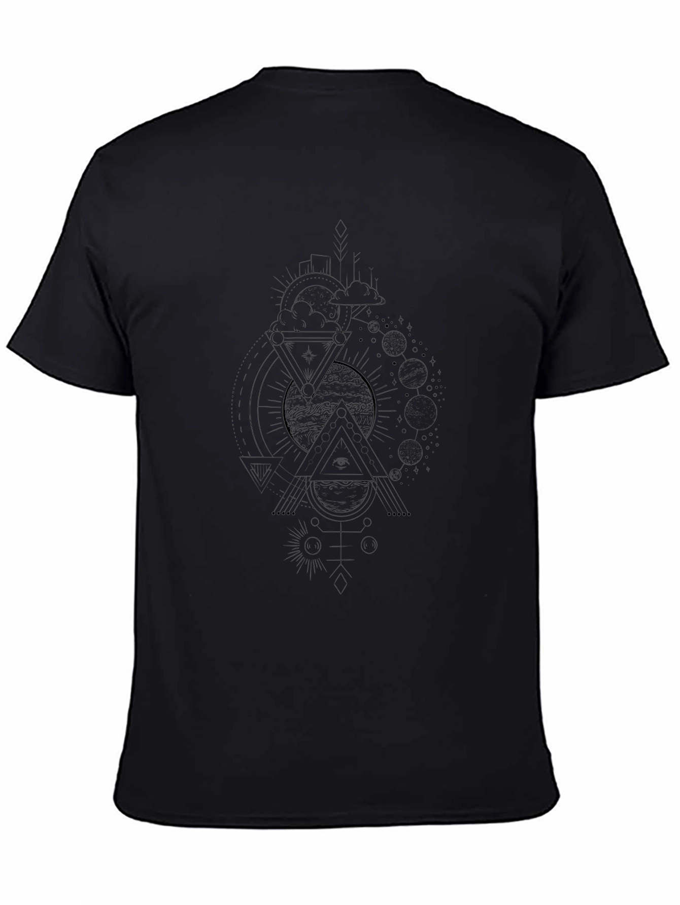 Mens Graphic Tee - Celestial Triangles
