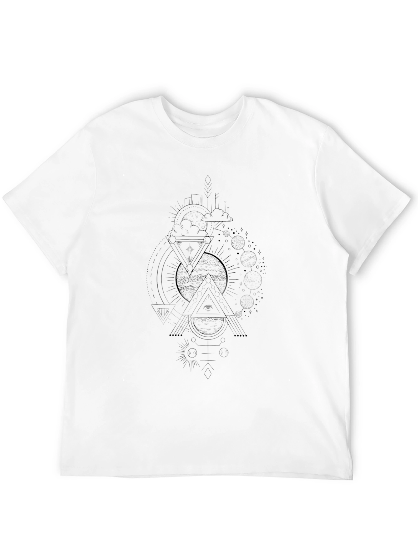 Mens Graphic Tee - Celestial Triangles