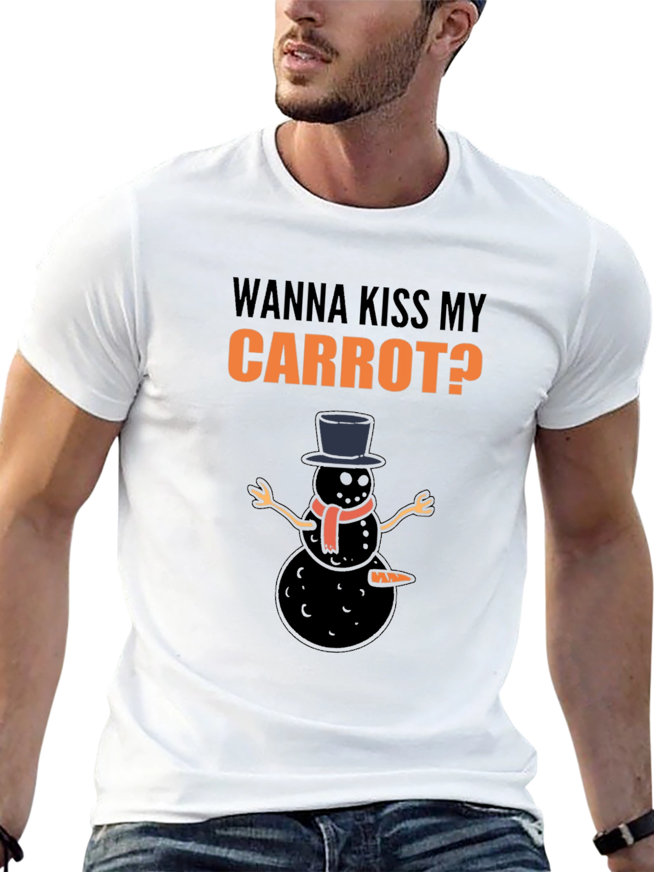 Wanna Kiss My Carrot? Black Humor Graphic Tee