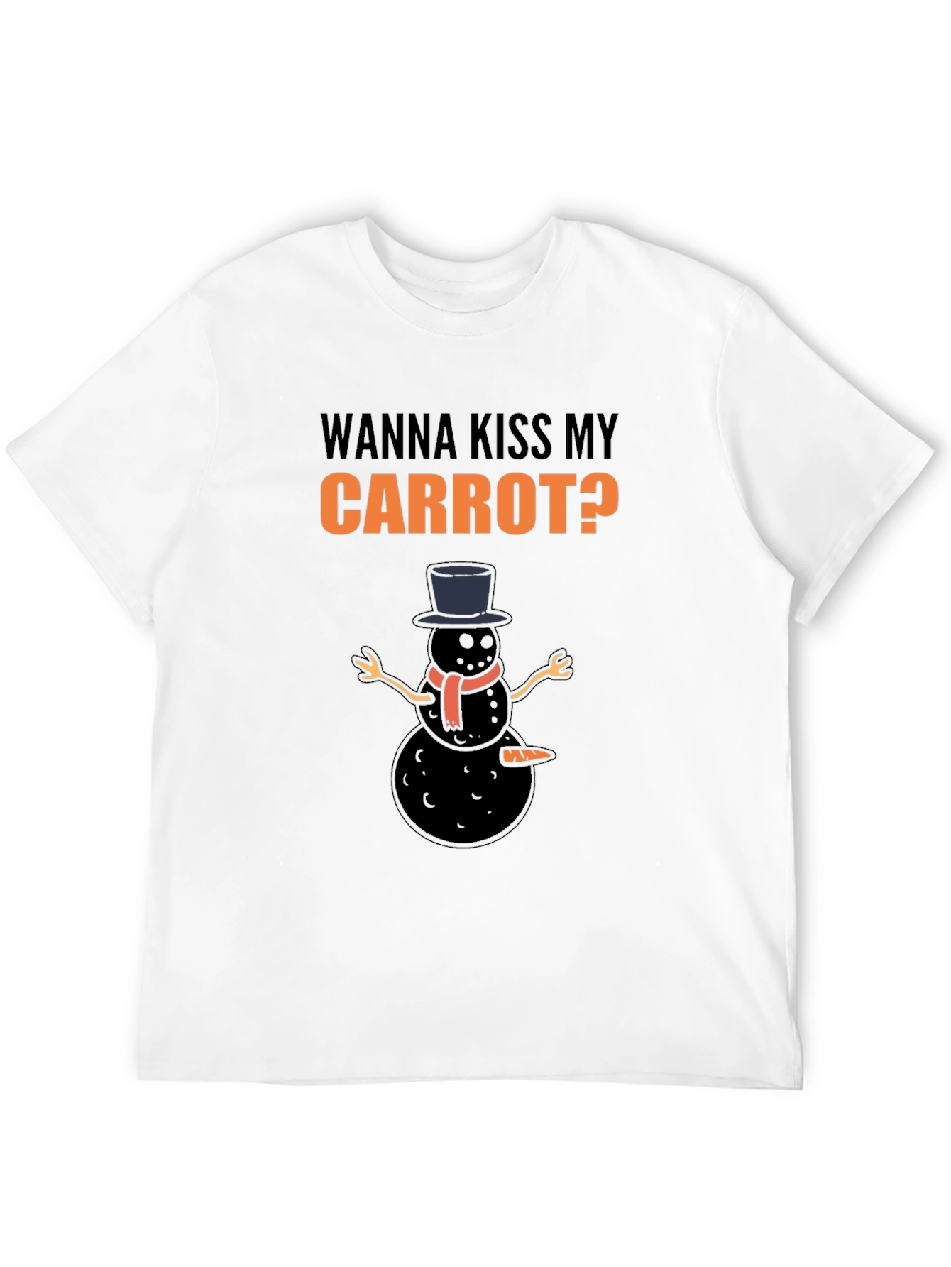 Wanna Kiss My Carrot? Black Humor Graphic Tee