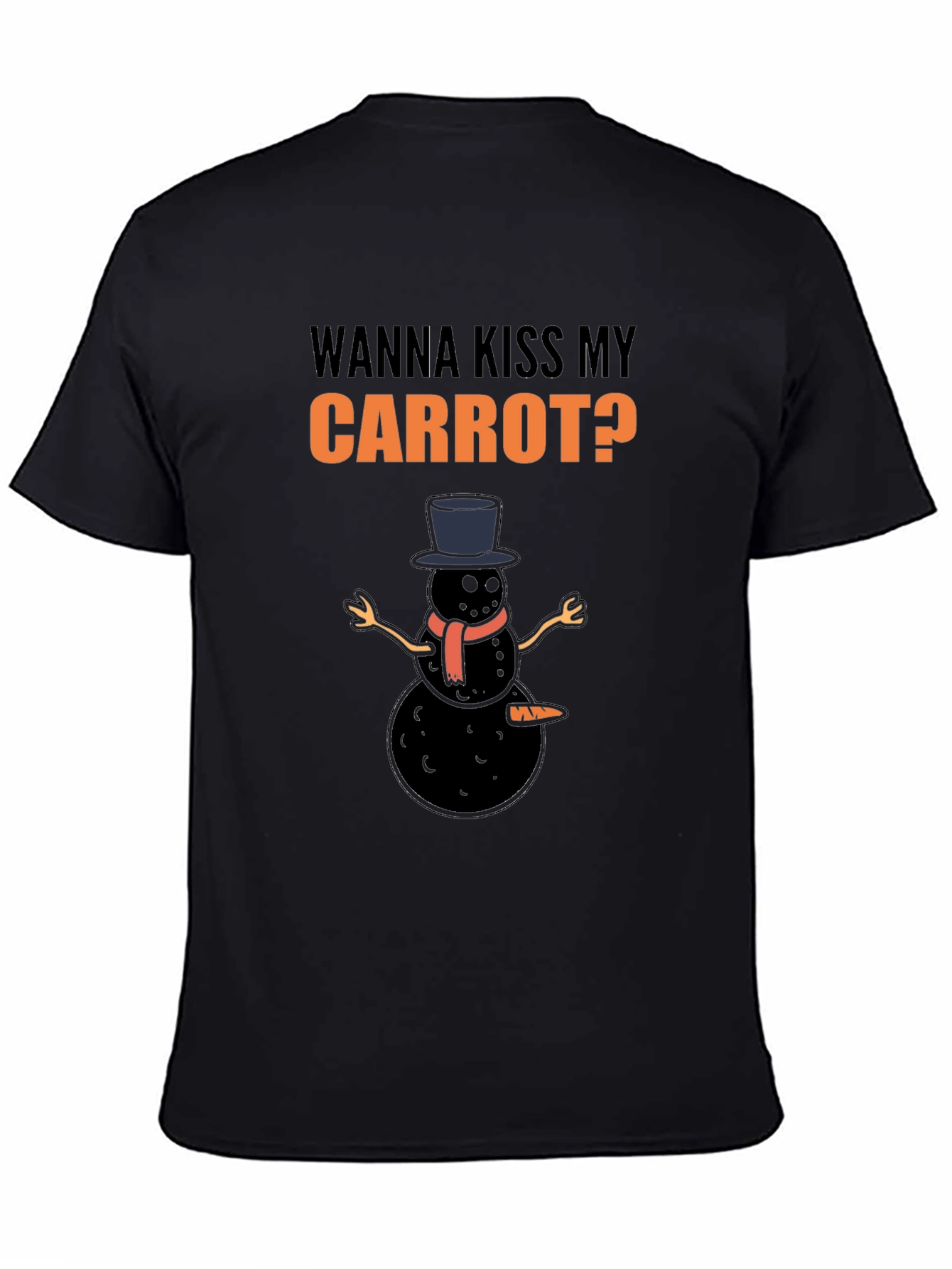 Wanna Kiss My Carrot? Black Humor Graphic Tee