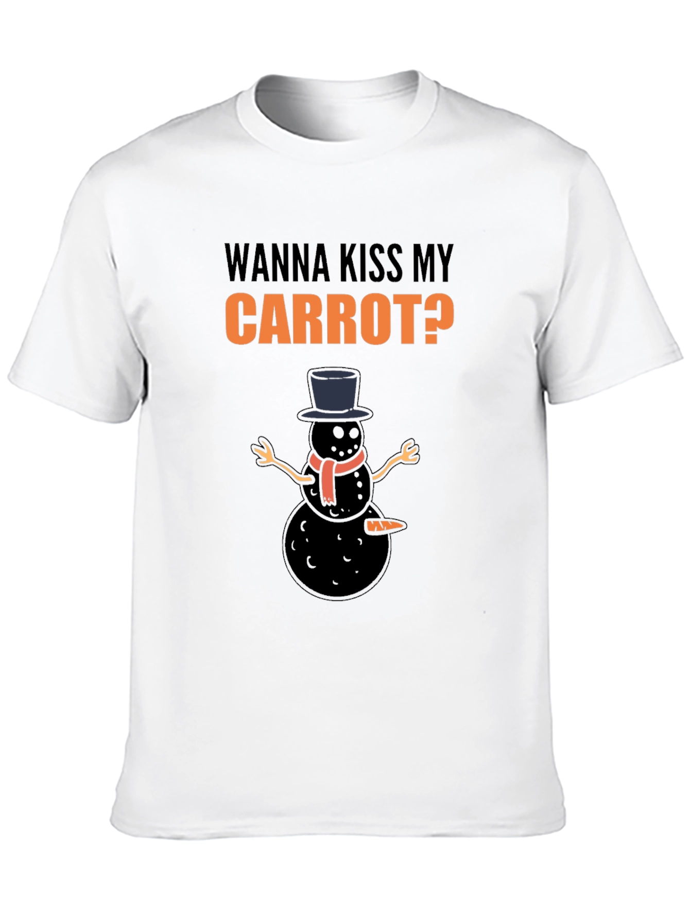 Wanna Kiss My Carrot? Black Humor Graphic Tee