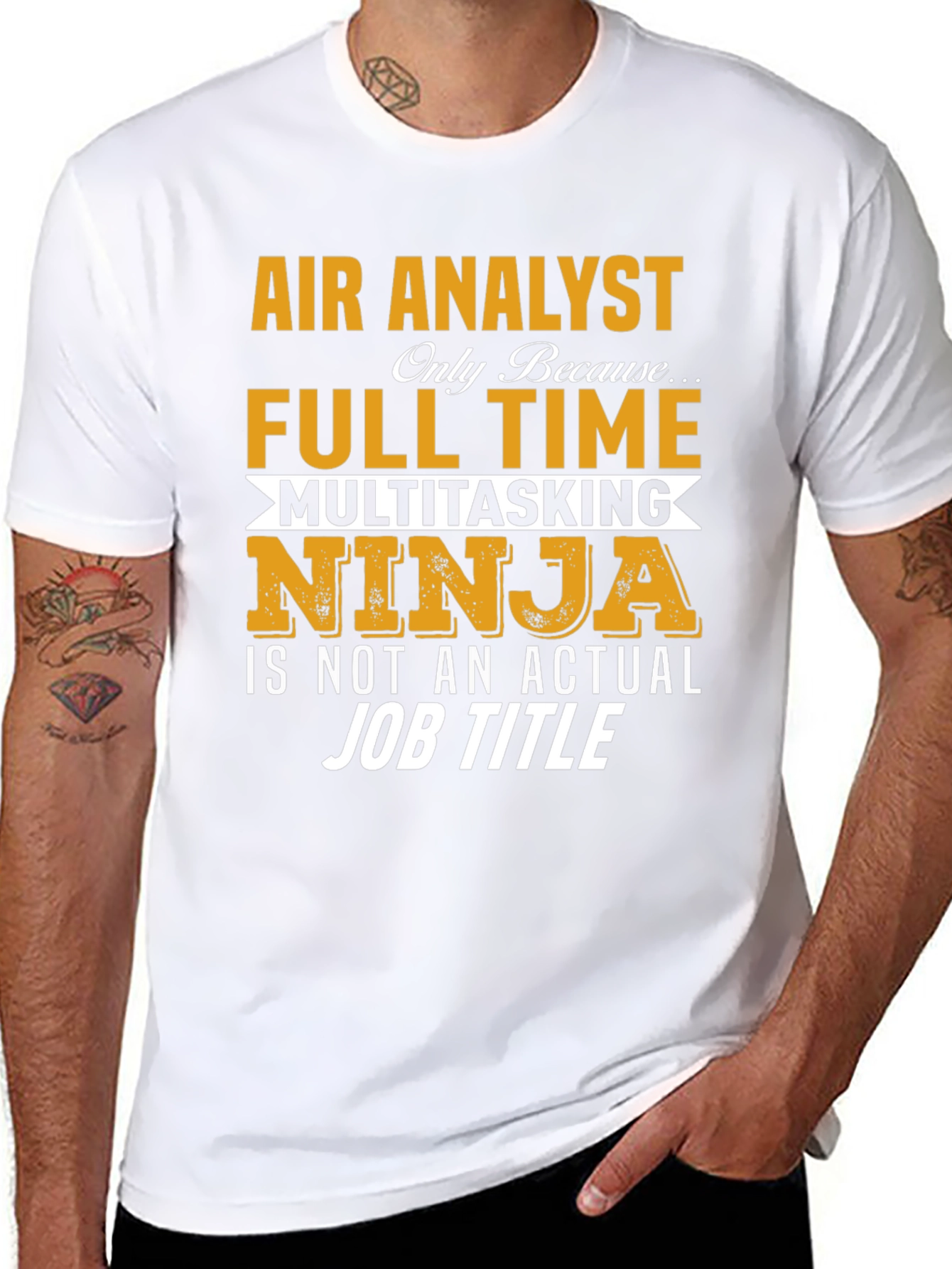 Air Analyst T-Shirt: Multitasking Ninja Job Title