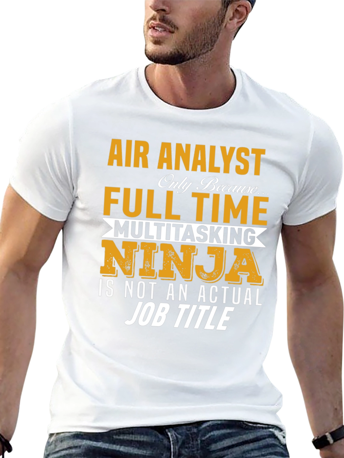 Air Analyst T-Shirt: Multitasking Ninja Job Title