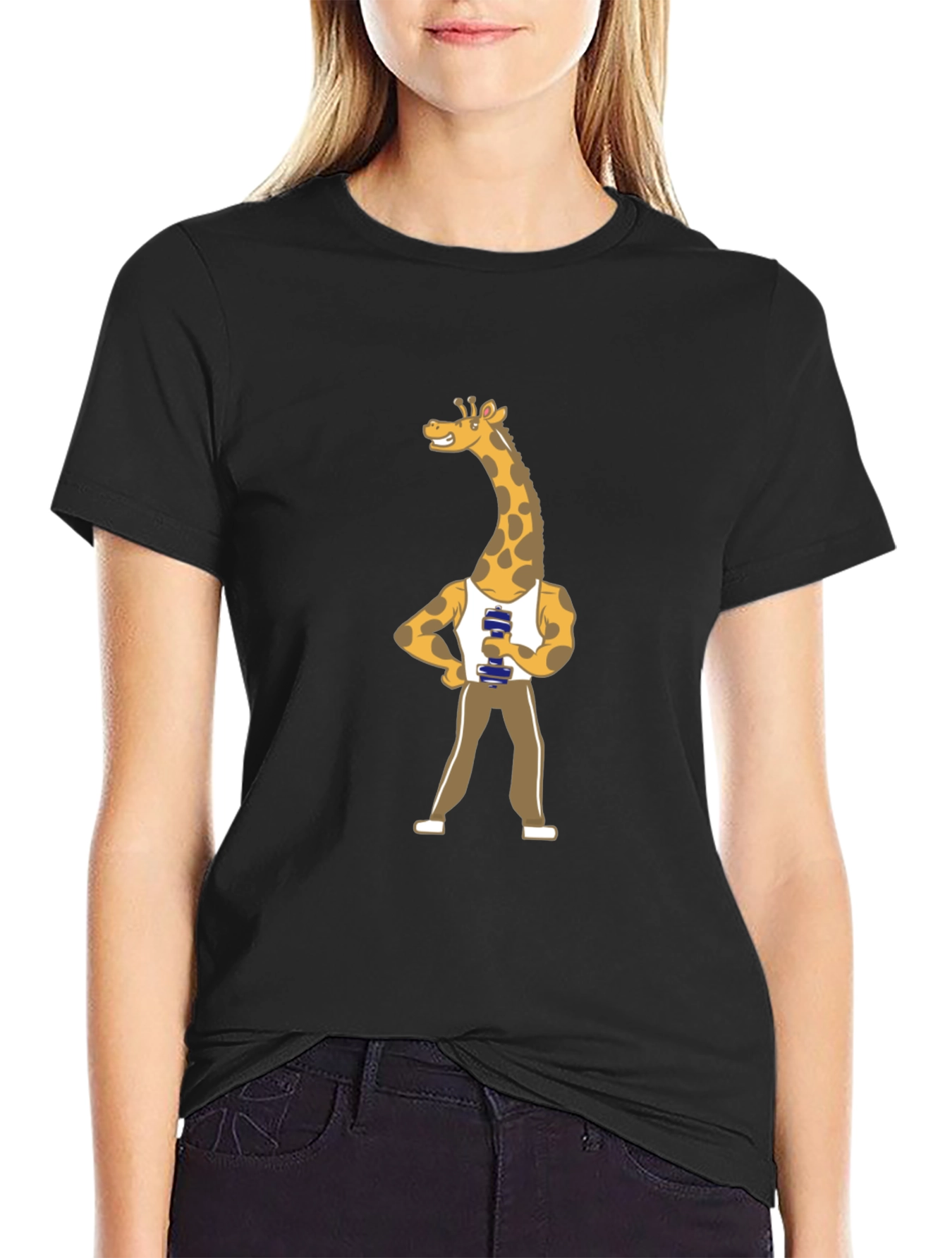 Giraffe Gym T-Shirt - Funny Workout Tee