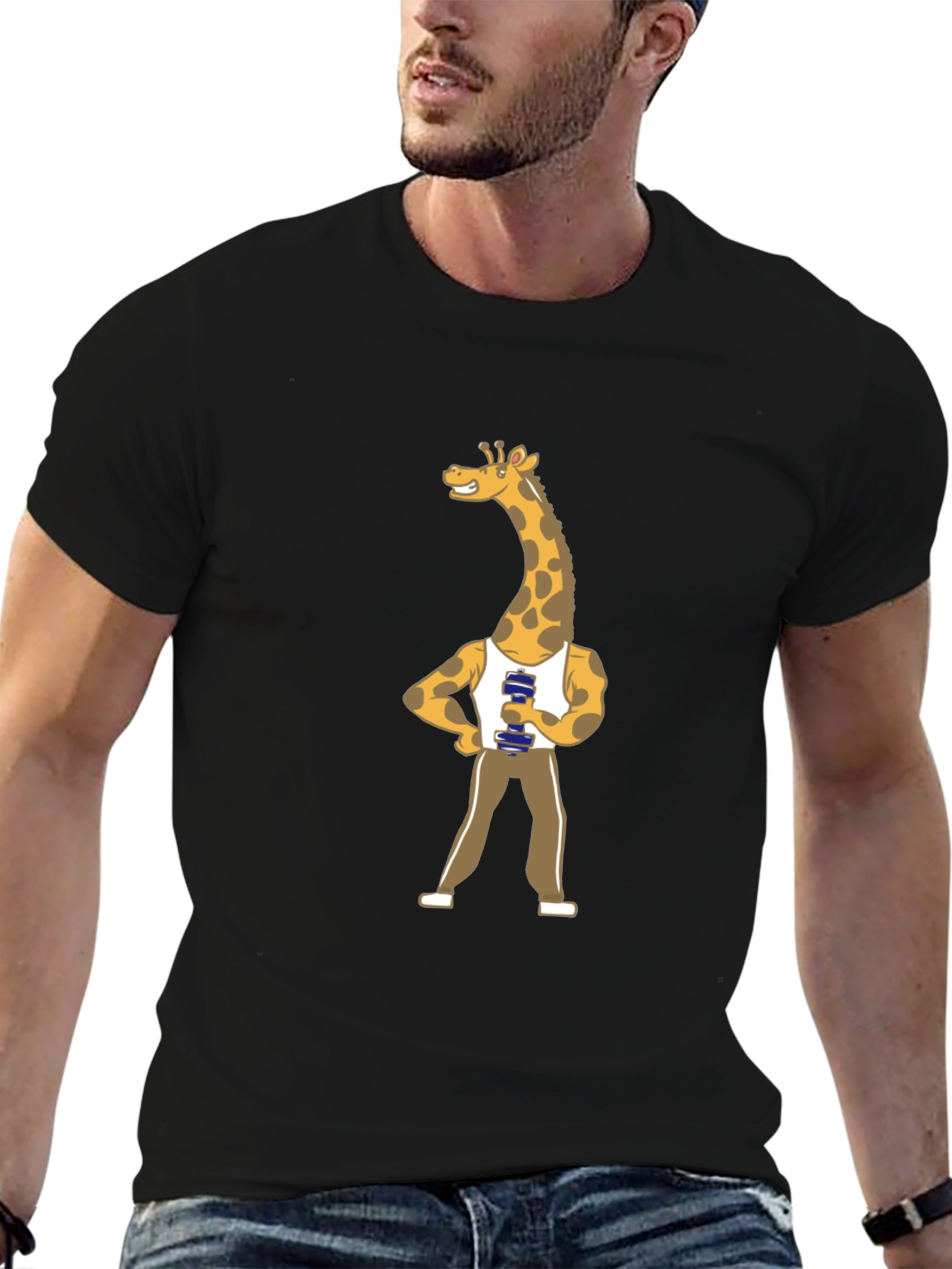 Giraffe Gym T-Shirt - Funny Workout Tee