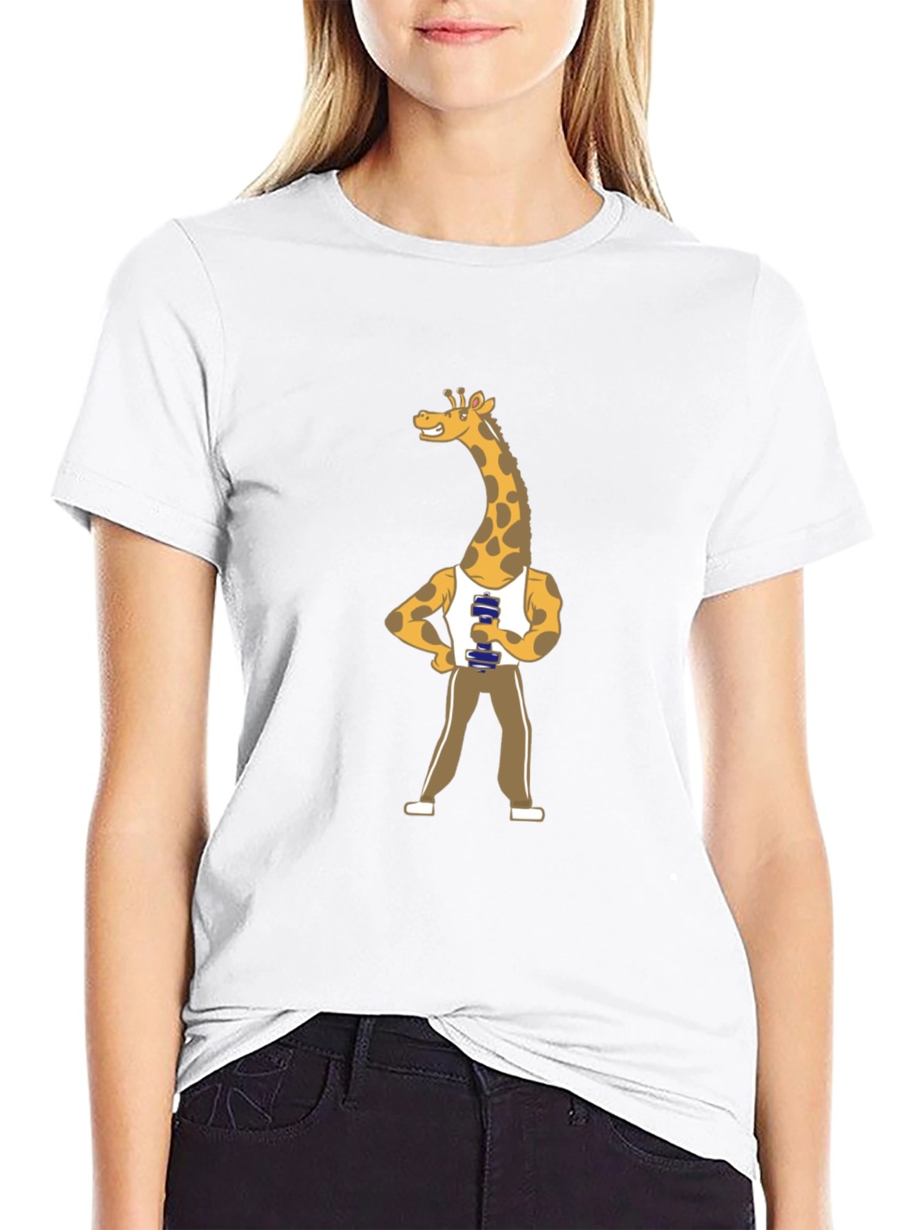 Giraffe Gym T-Shirt - Funny Workout Tee