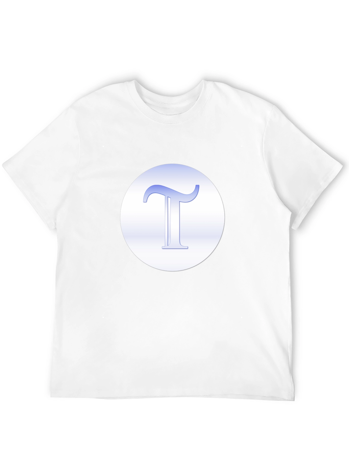 Black T-Shirt with Blue Letter Graphic