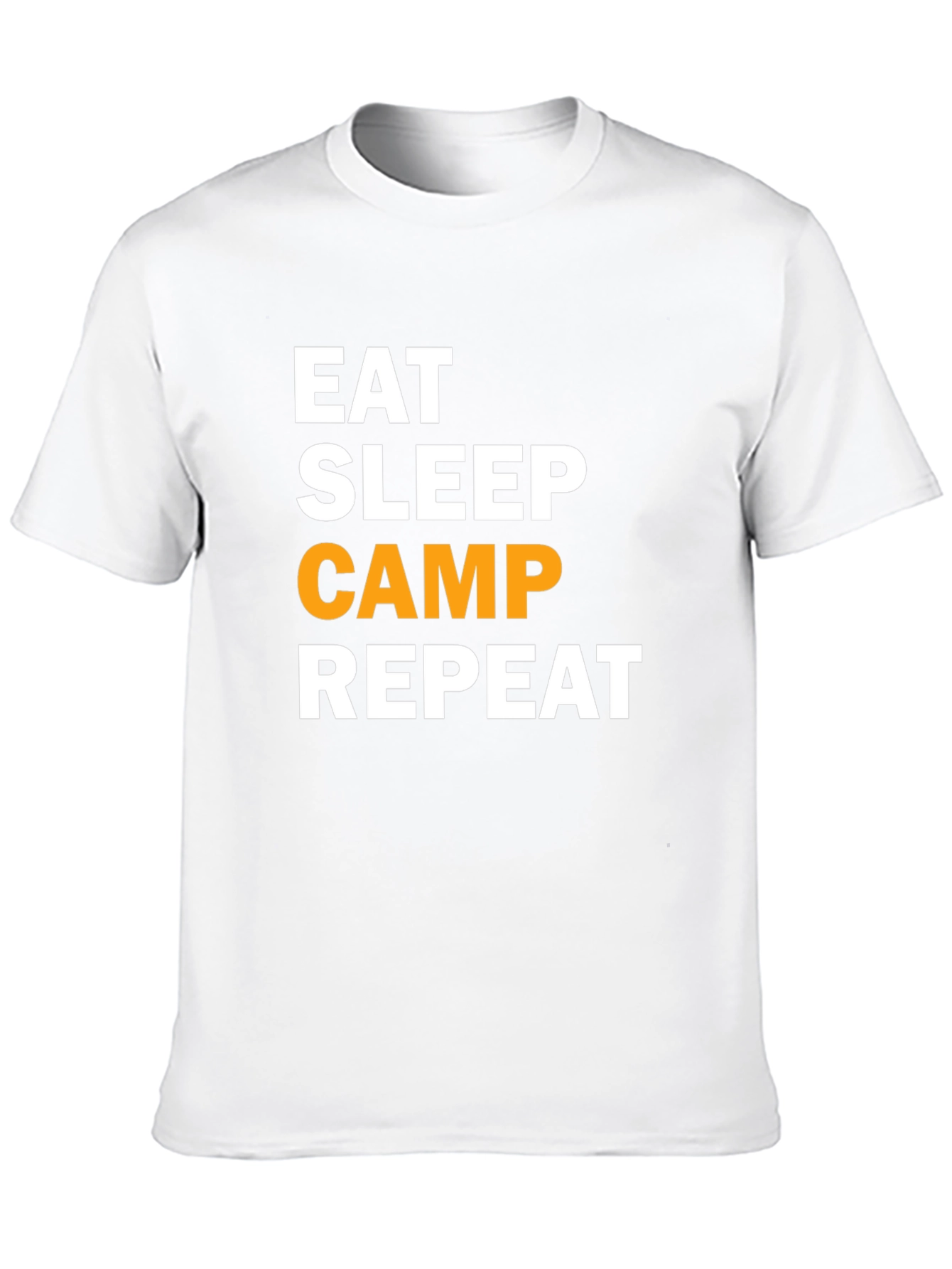 Eat Sleep Camp Repeat Black T-Shirt
