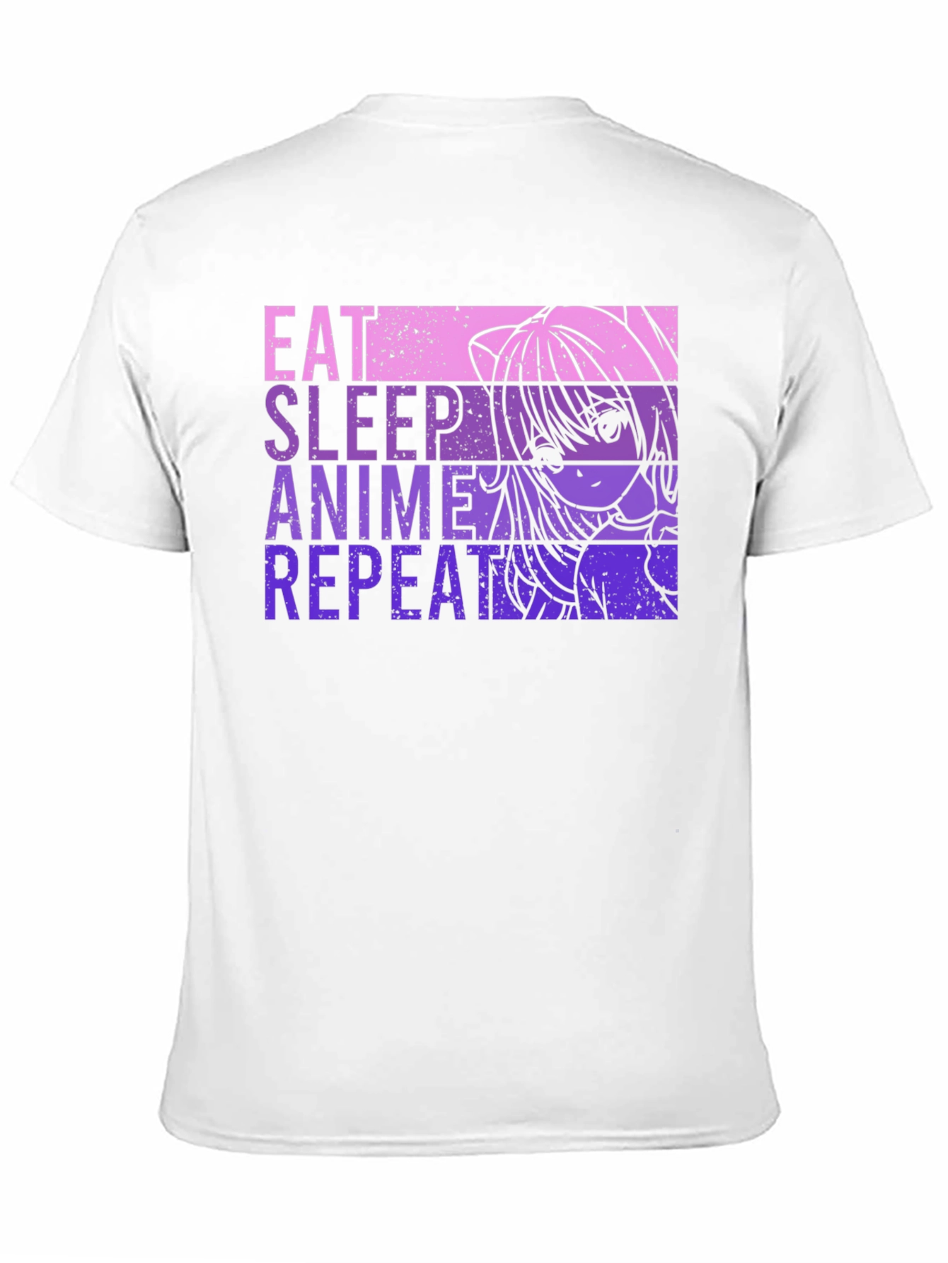 Eat Sleep Anime Repeat Graphic Tee