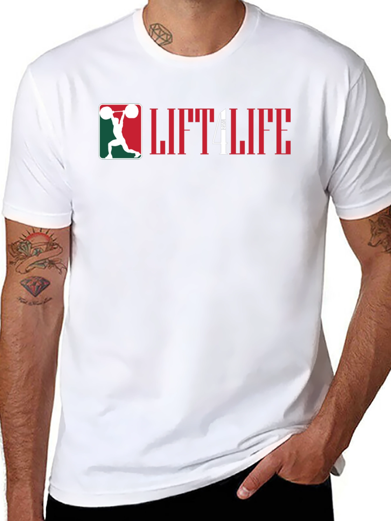 Lift4Life Black Graphic Tee - Fitness Apparel
