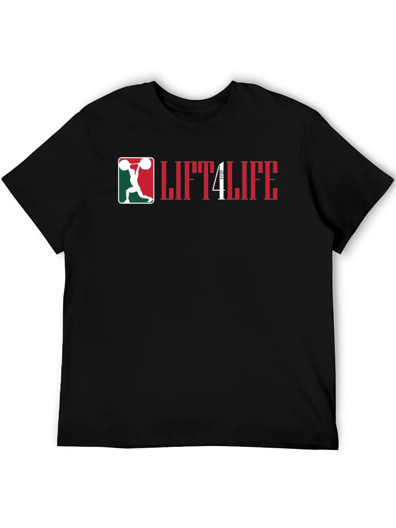 Lift4Life Black Graphic Tee - Fitness Apparel