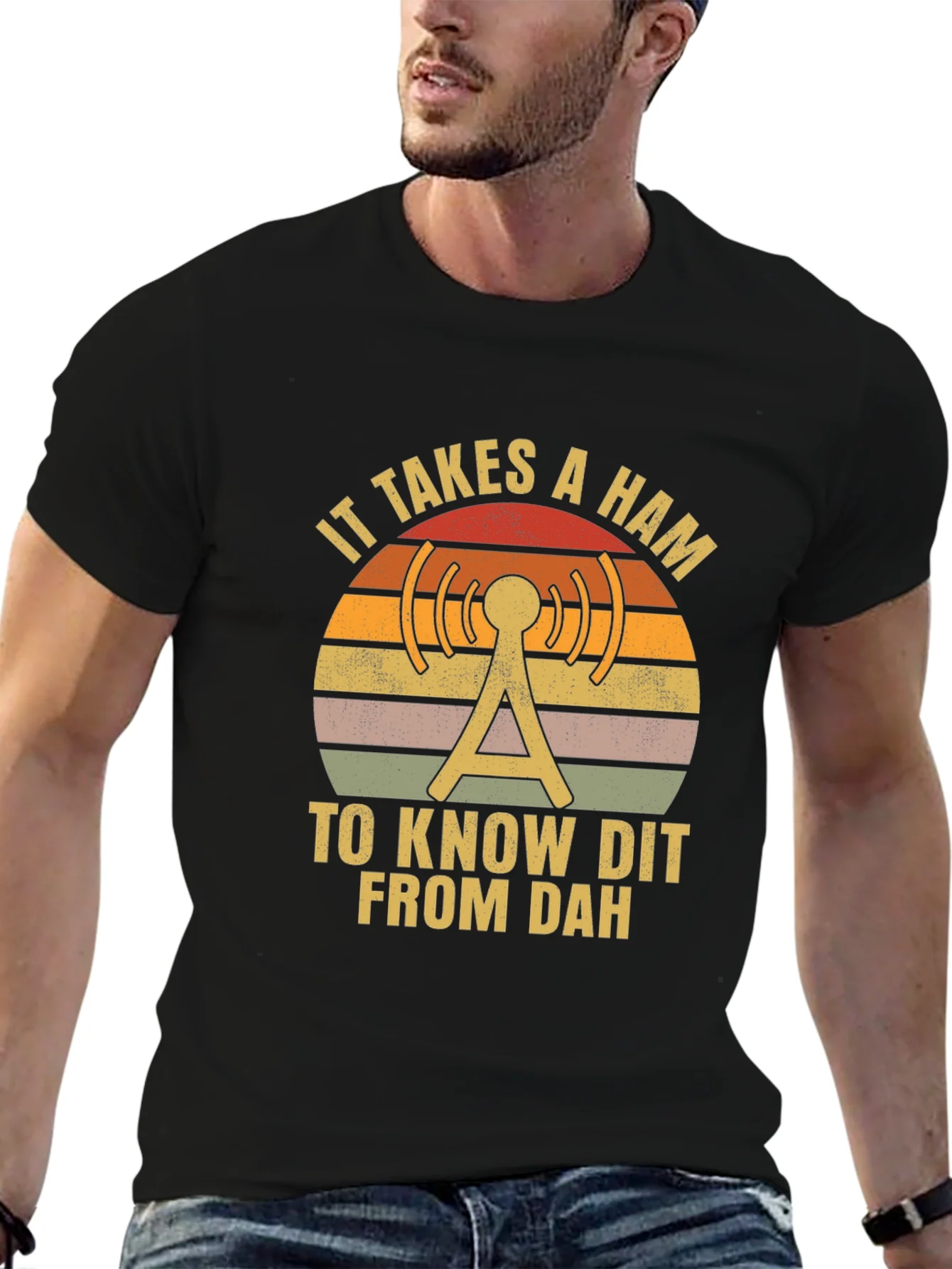 Ham Radio Operator T-Shirt - Dit Dah