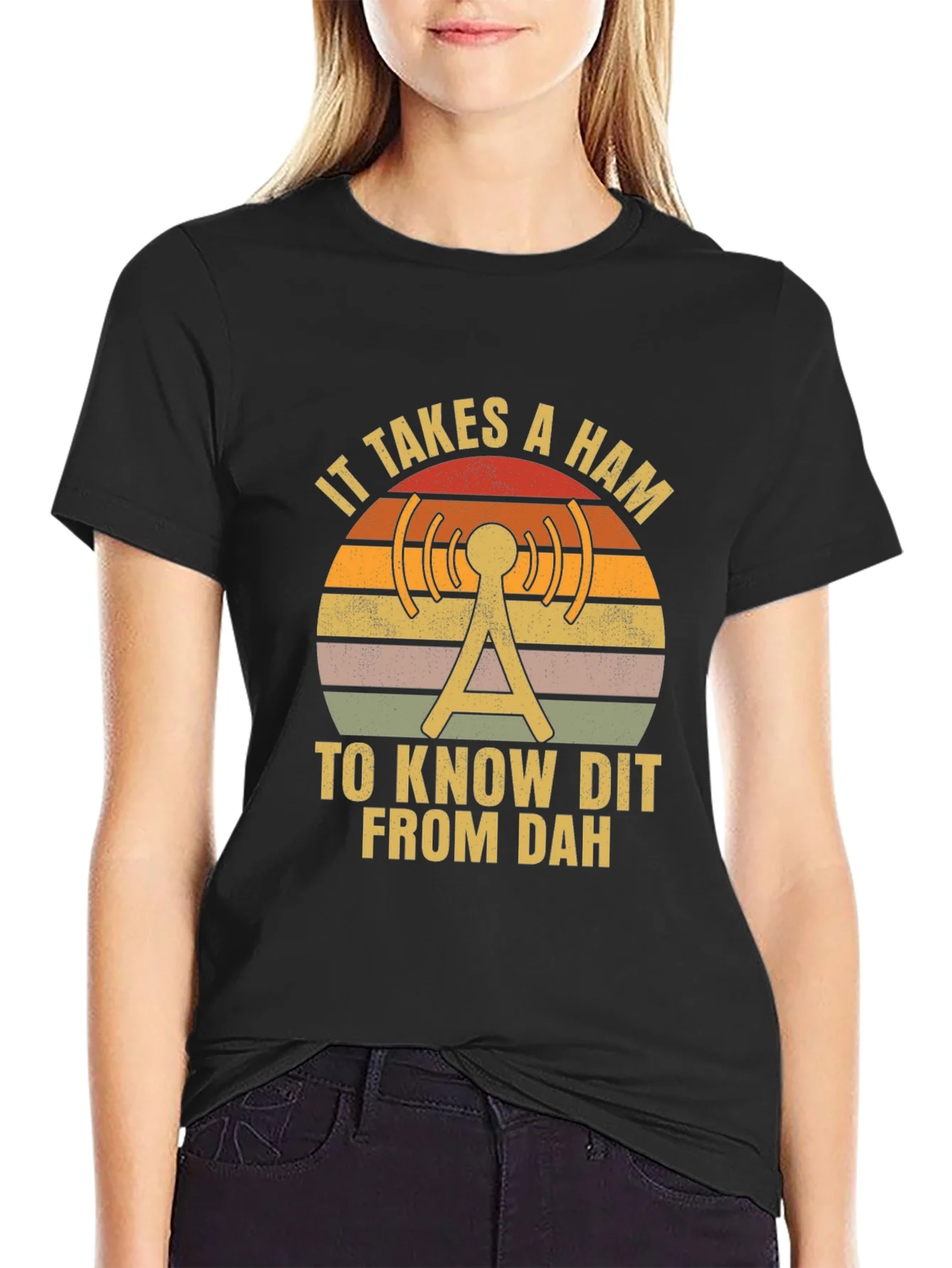 Ham Radio Operator T-Shirt - Dit Dah