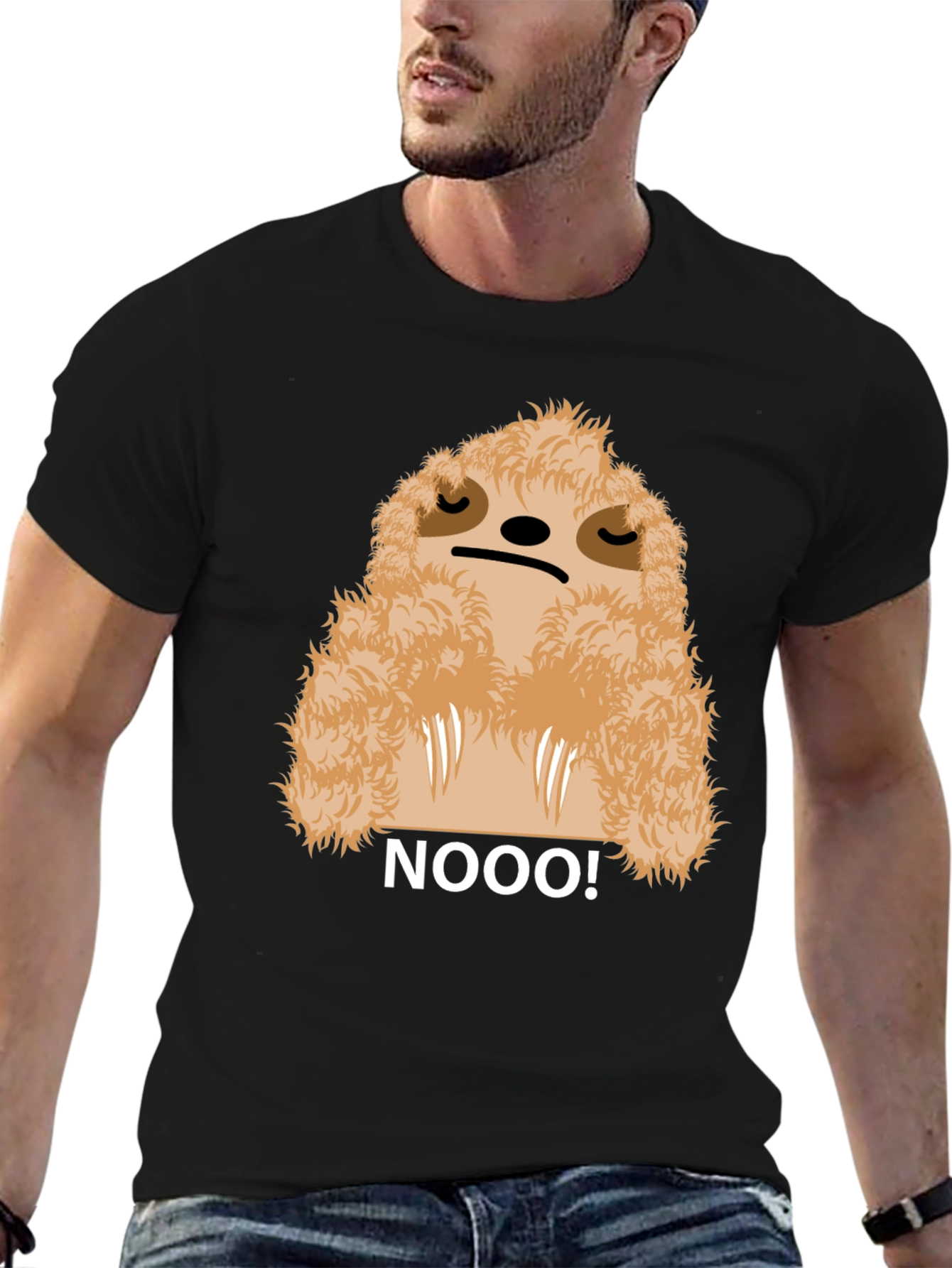 Sloth NOOO! Graphic Tee - Funny Animal T-Shirt