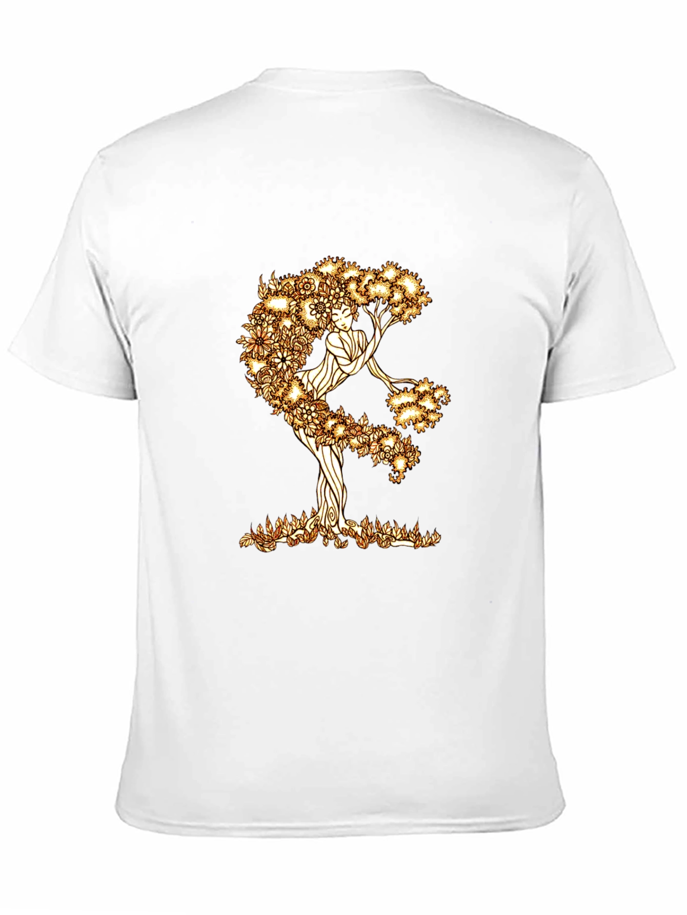 Nature Woman Graphic Tee - Black Cotton Blend