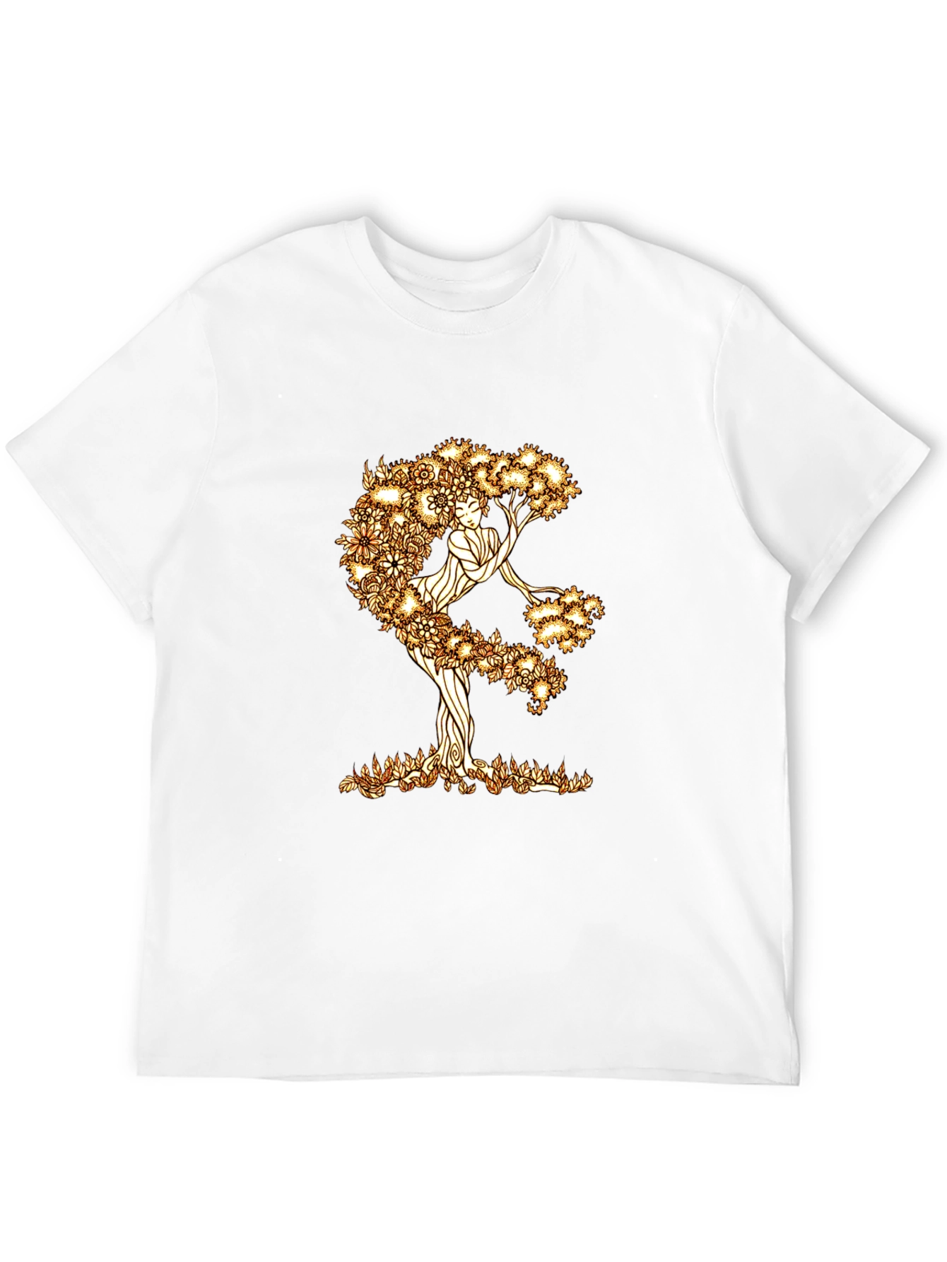 Nature Woman Graphic Tee - Black Cotton Blend