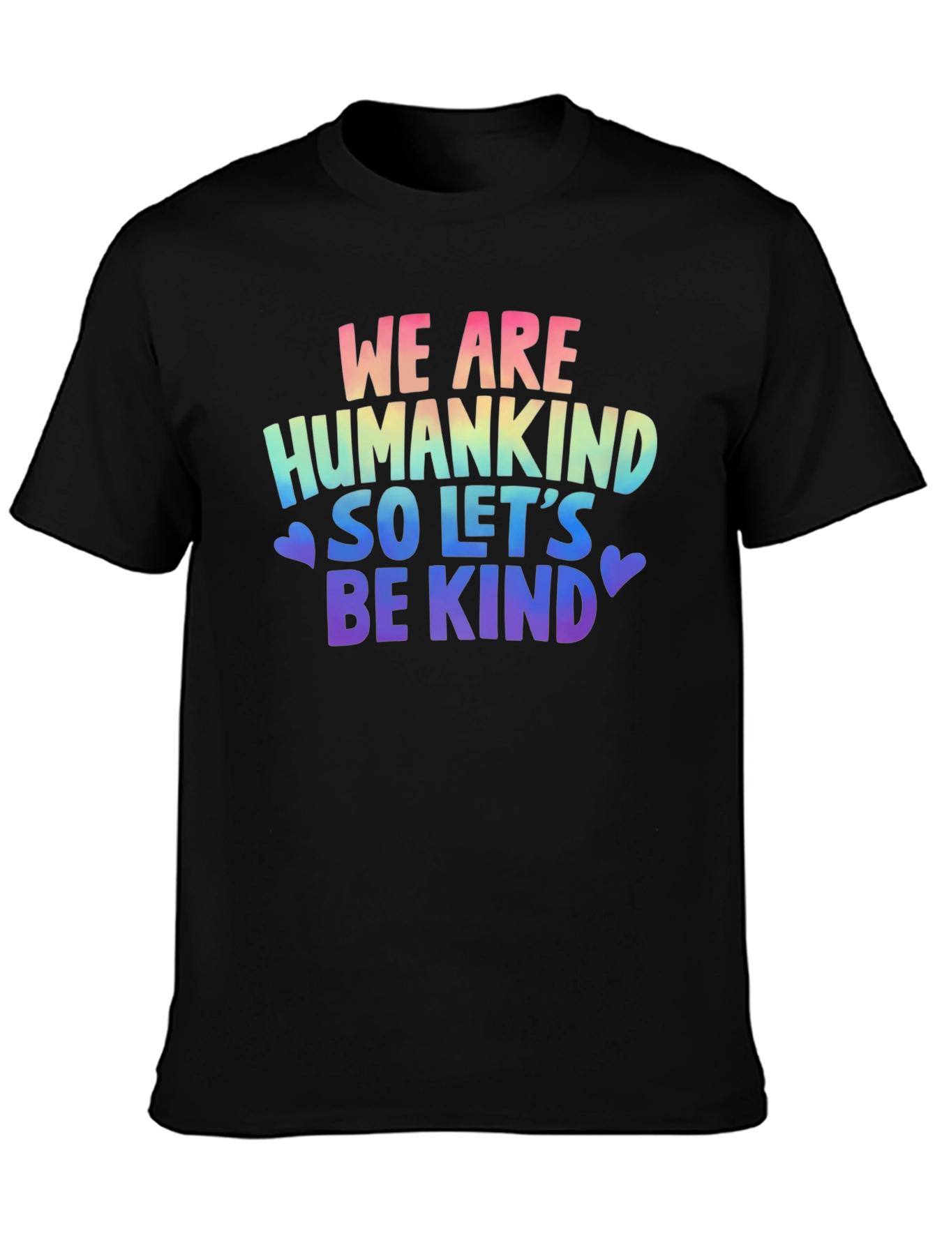 Be Kind T-Shirt: Rainbow Humankind Graphic Tee