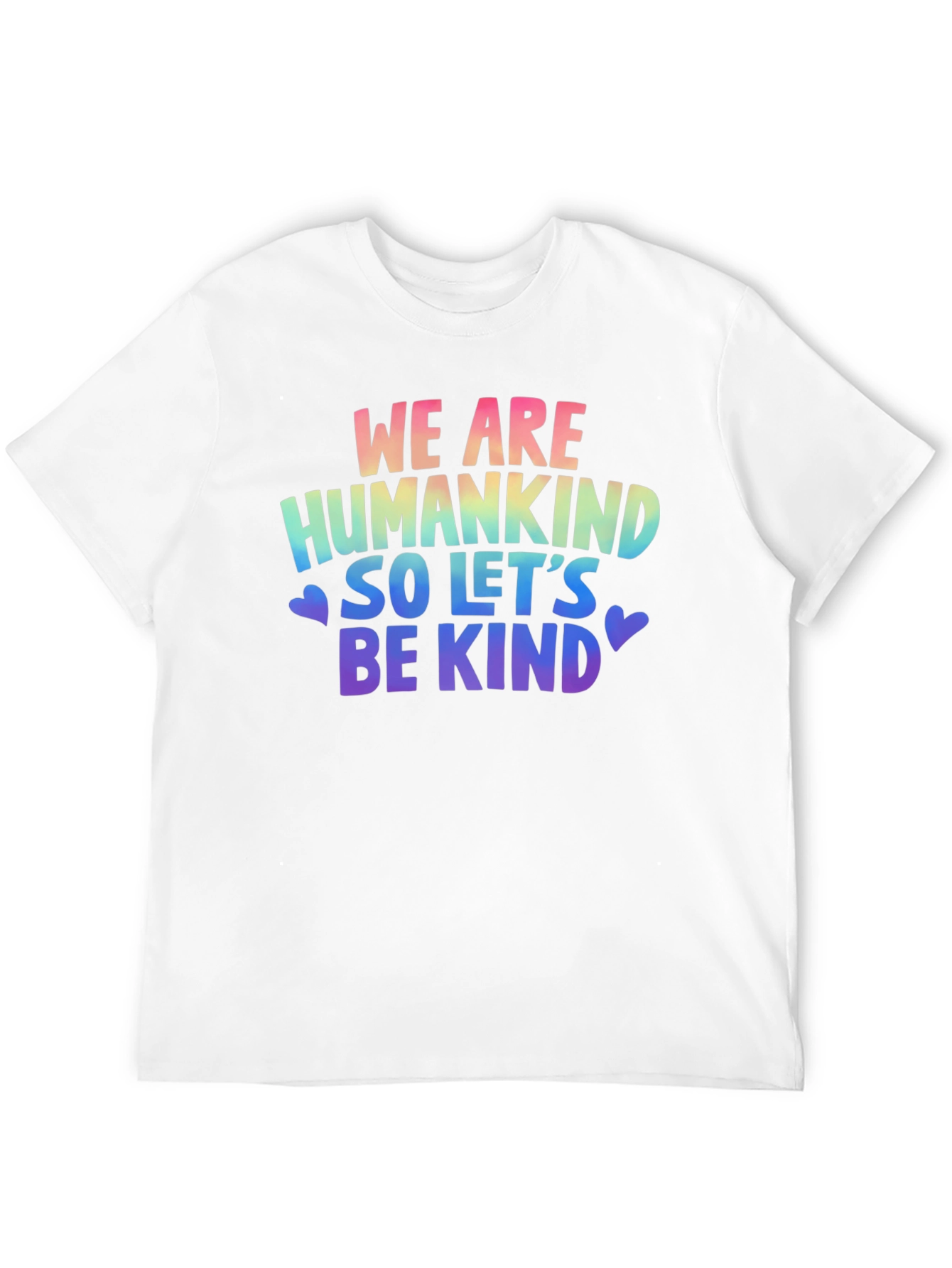 Be Kind T-Shirt: Rainbow Humankind Graphic Tee