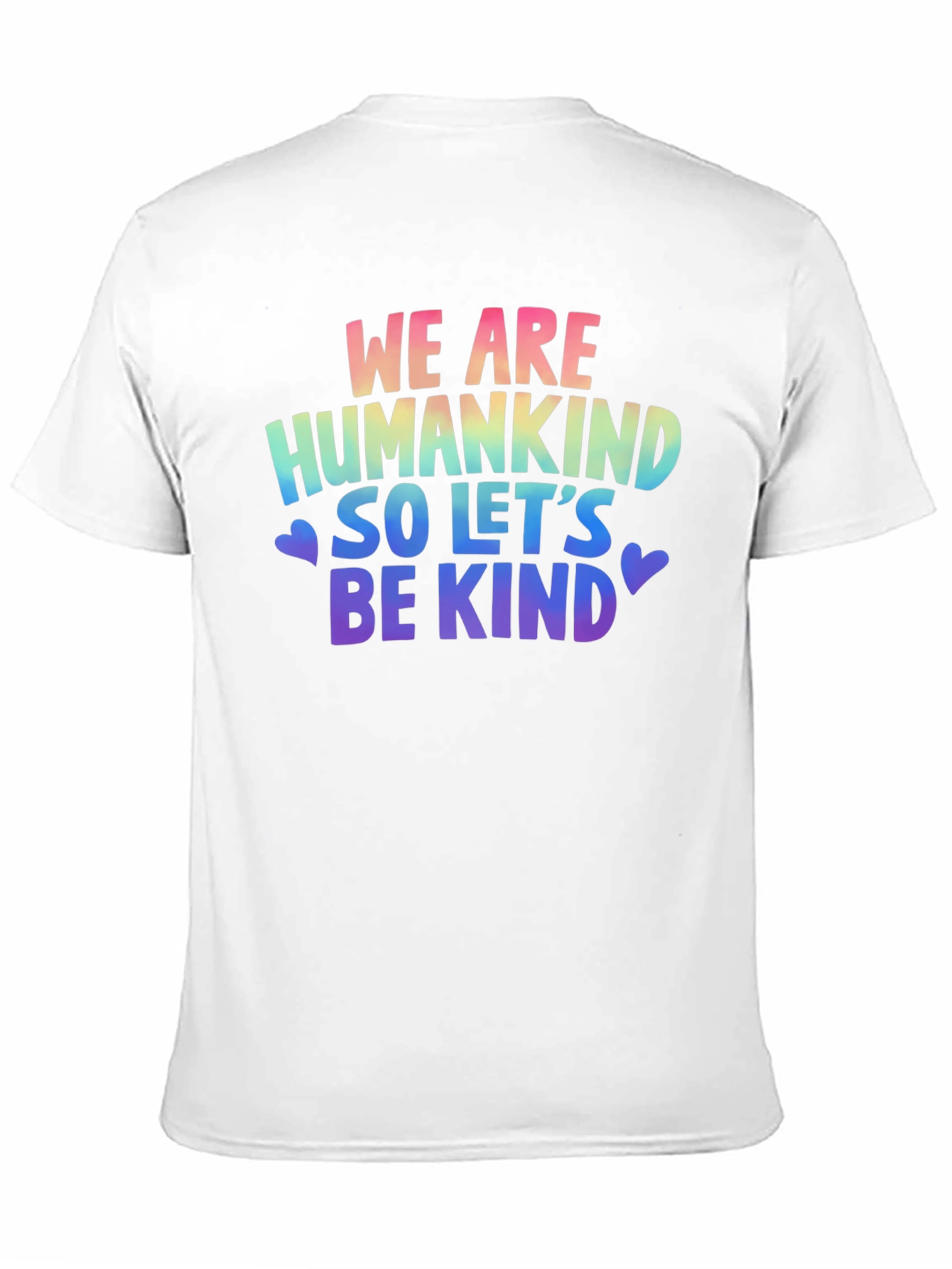 Be Kind T-Shirt: Rainbow Humankind Graphic Tee