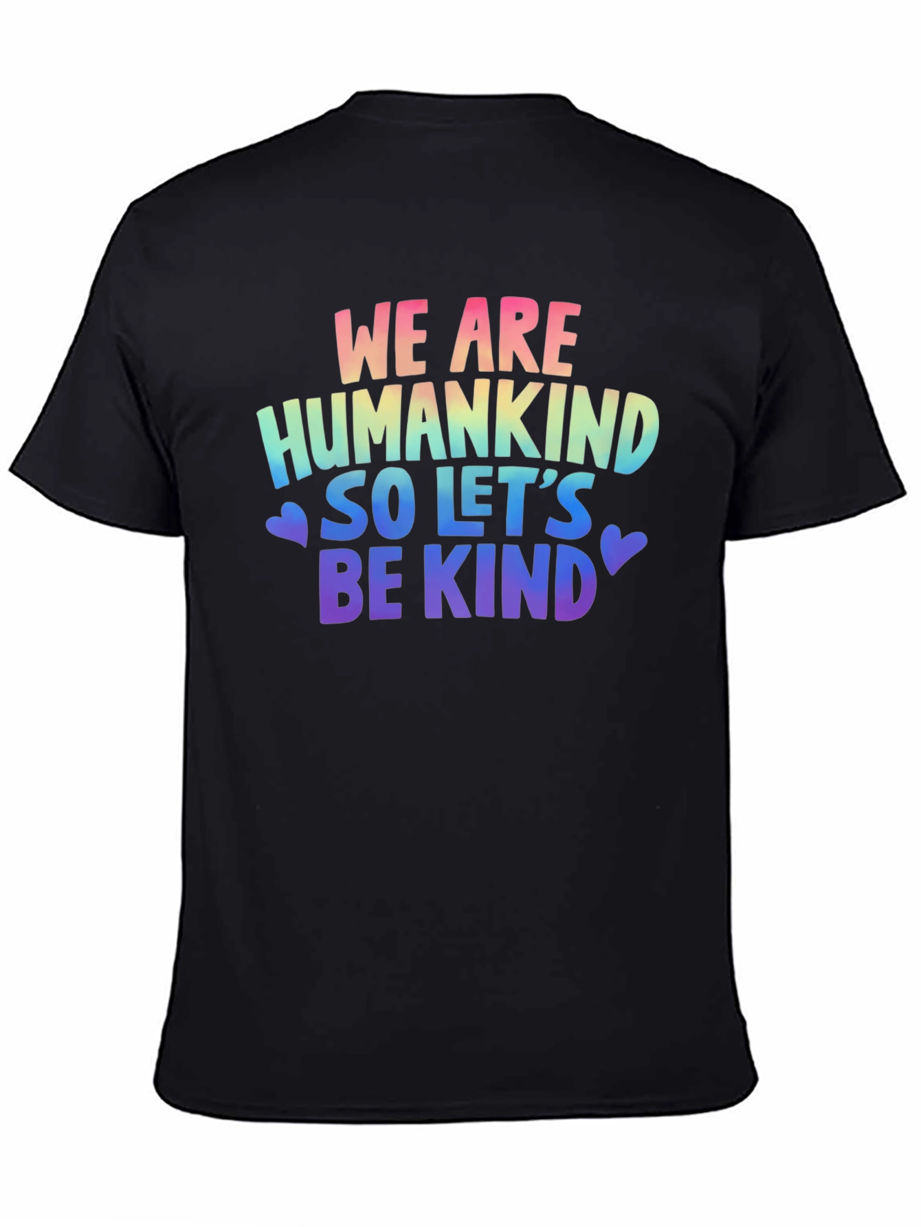 Be Kind T-Shirt: Rainbow Humankind Graphic Tee