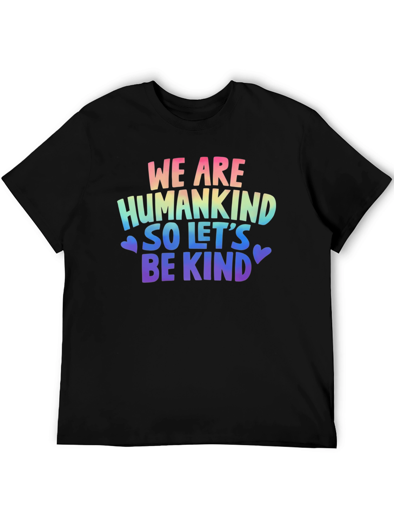 Be Kind T-Shirt: Rainbow Humankind Graphic Tee