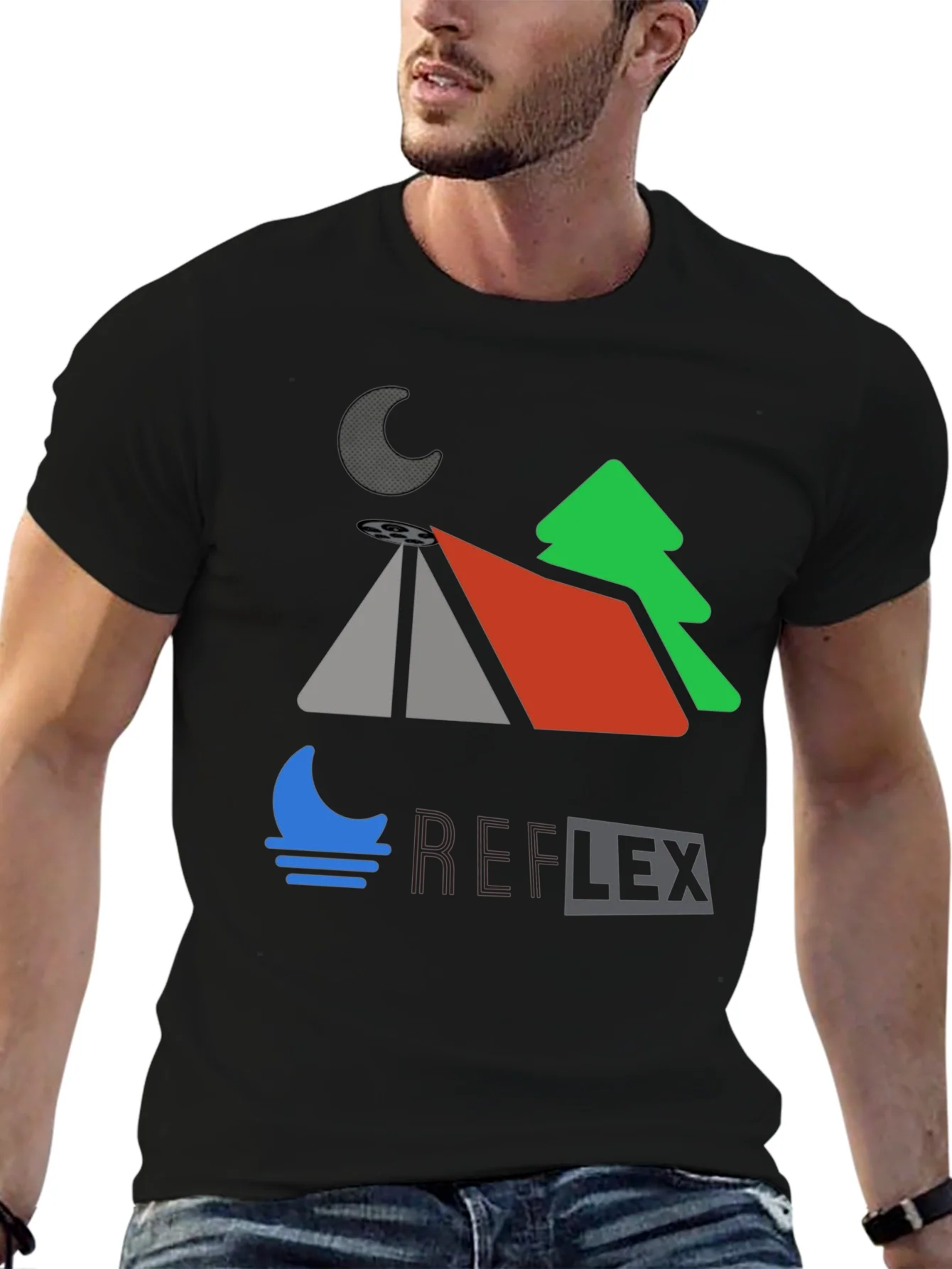 Reflex Graphic Tee - Night Camping Design
