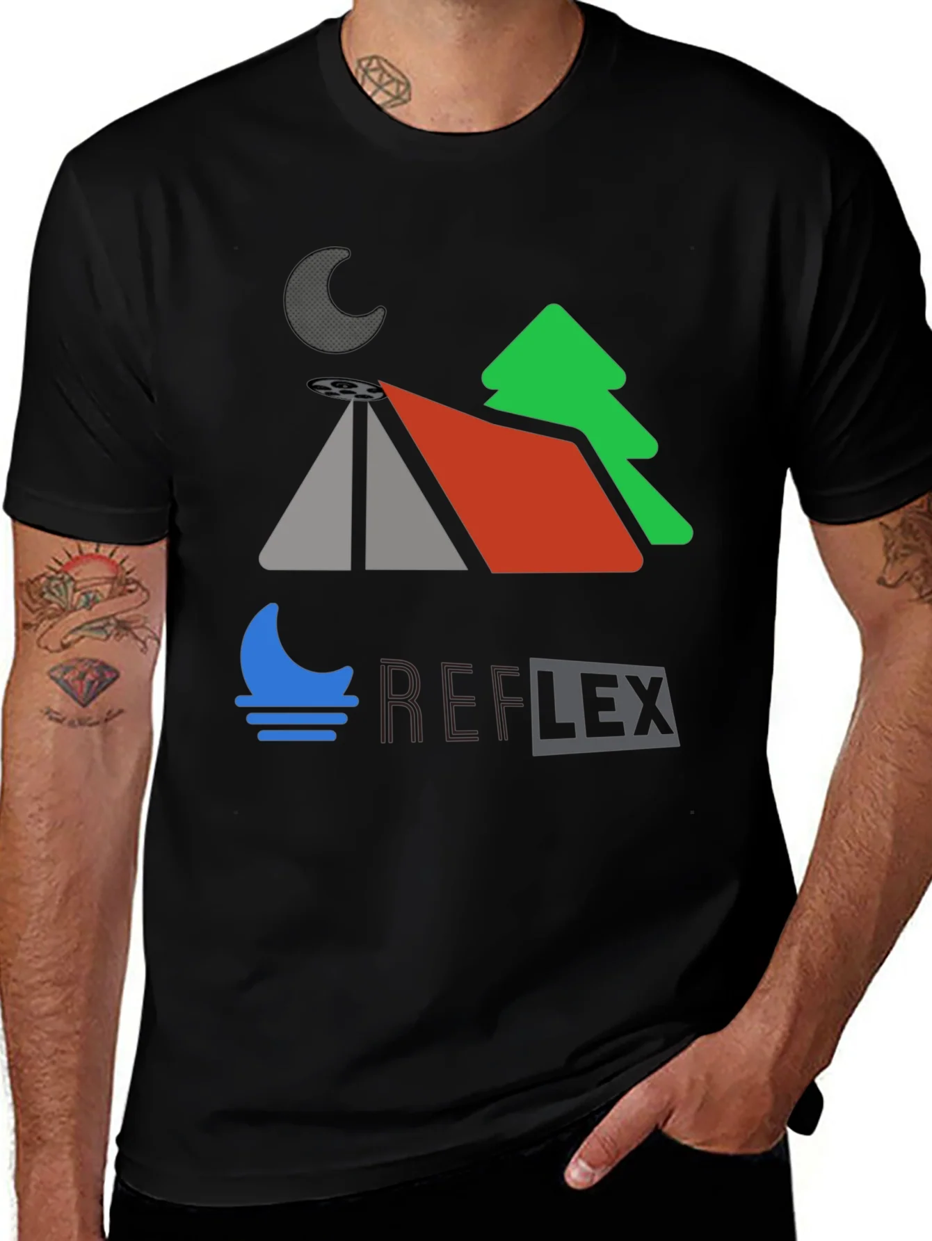 Reflex Graphic Tee - Night Camping Design