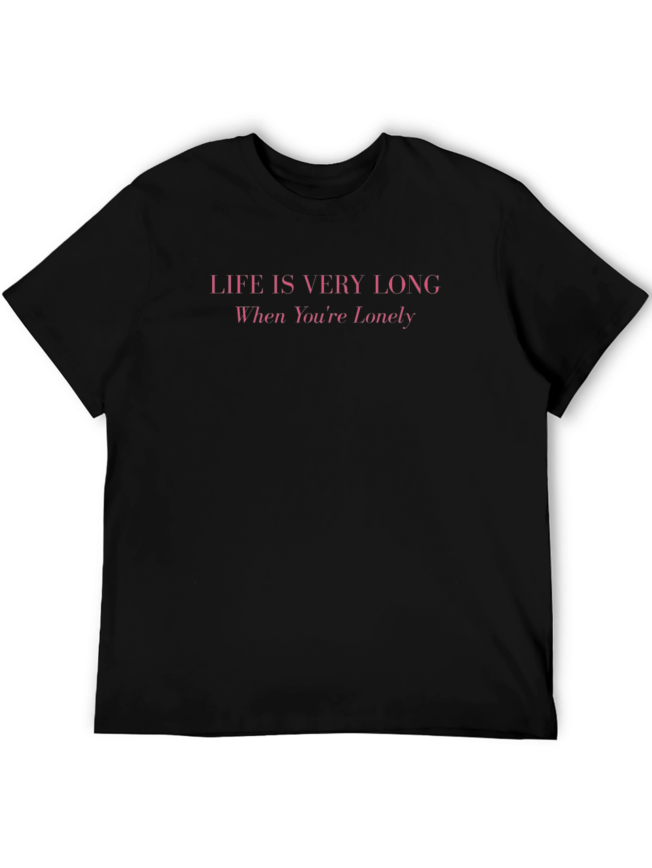 Life Is Very Long Graphic Tee - Black