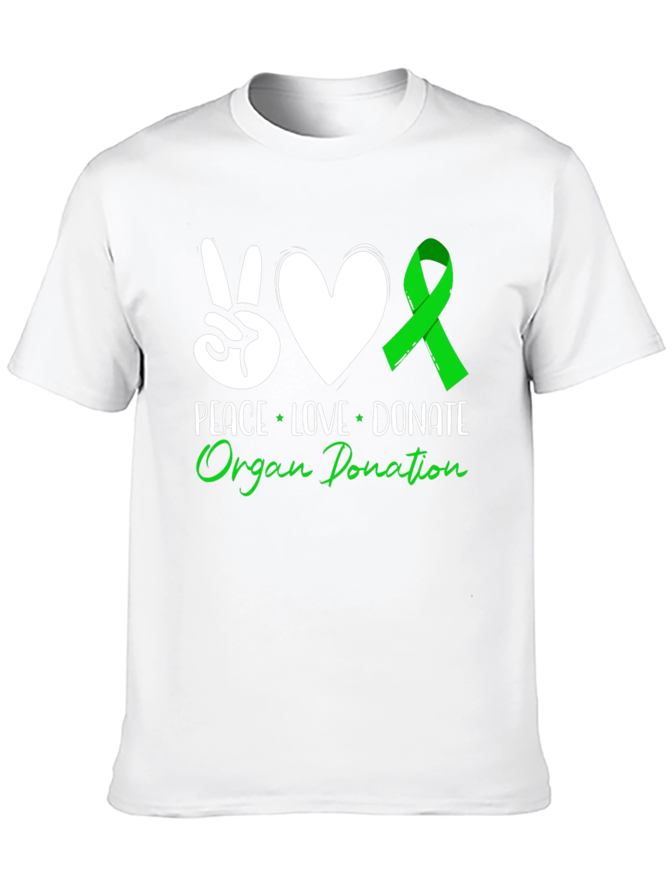 Peace Love Donate Organ Donation T-Shirt