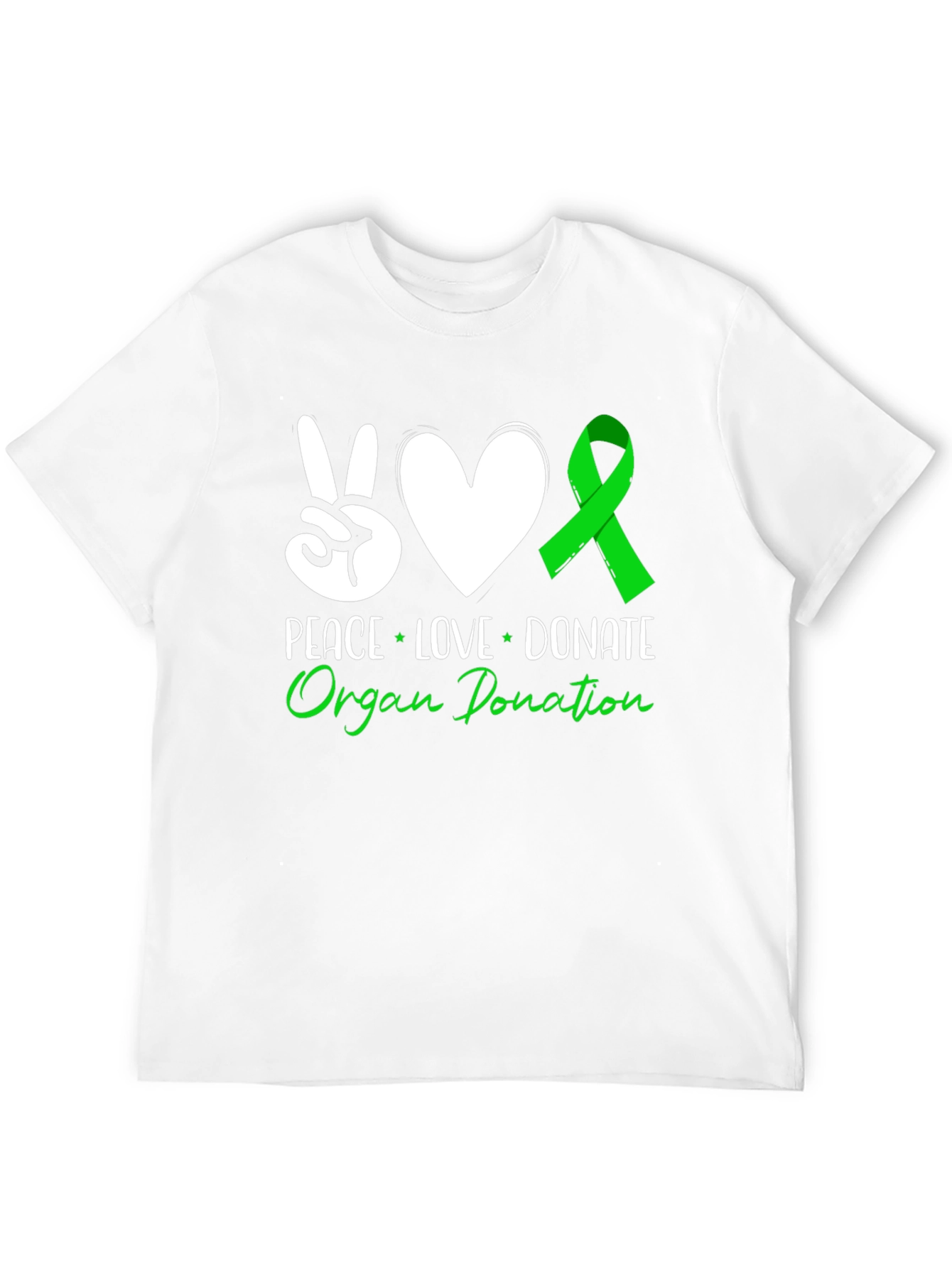 Peace Love Donate Organ Donation T-Shirt