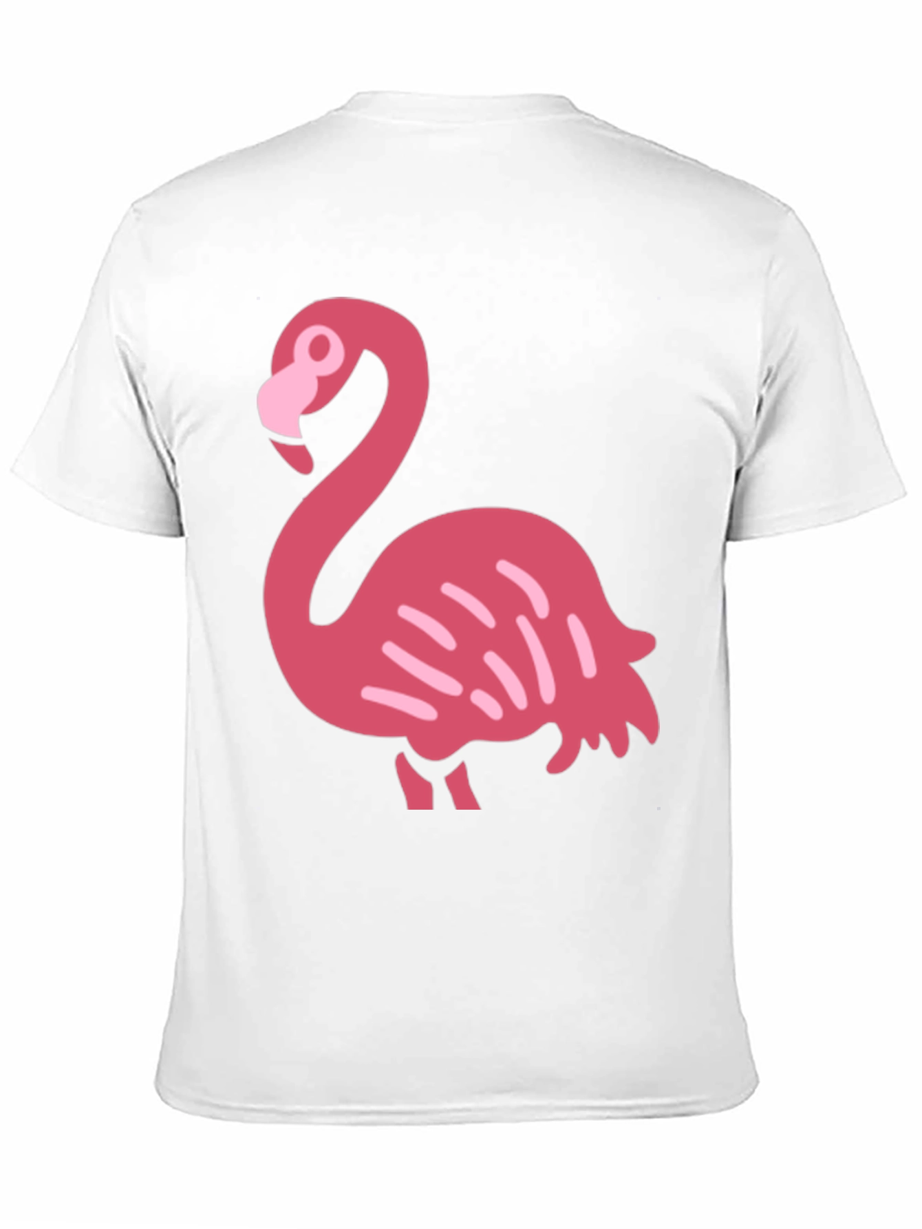 Fun Flamingo Graphic Tee - Black Cotton T-Shirt