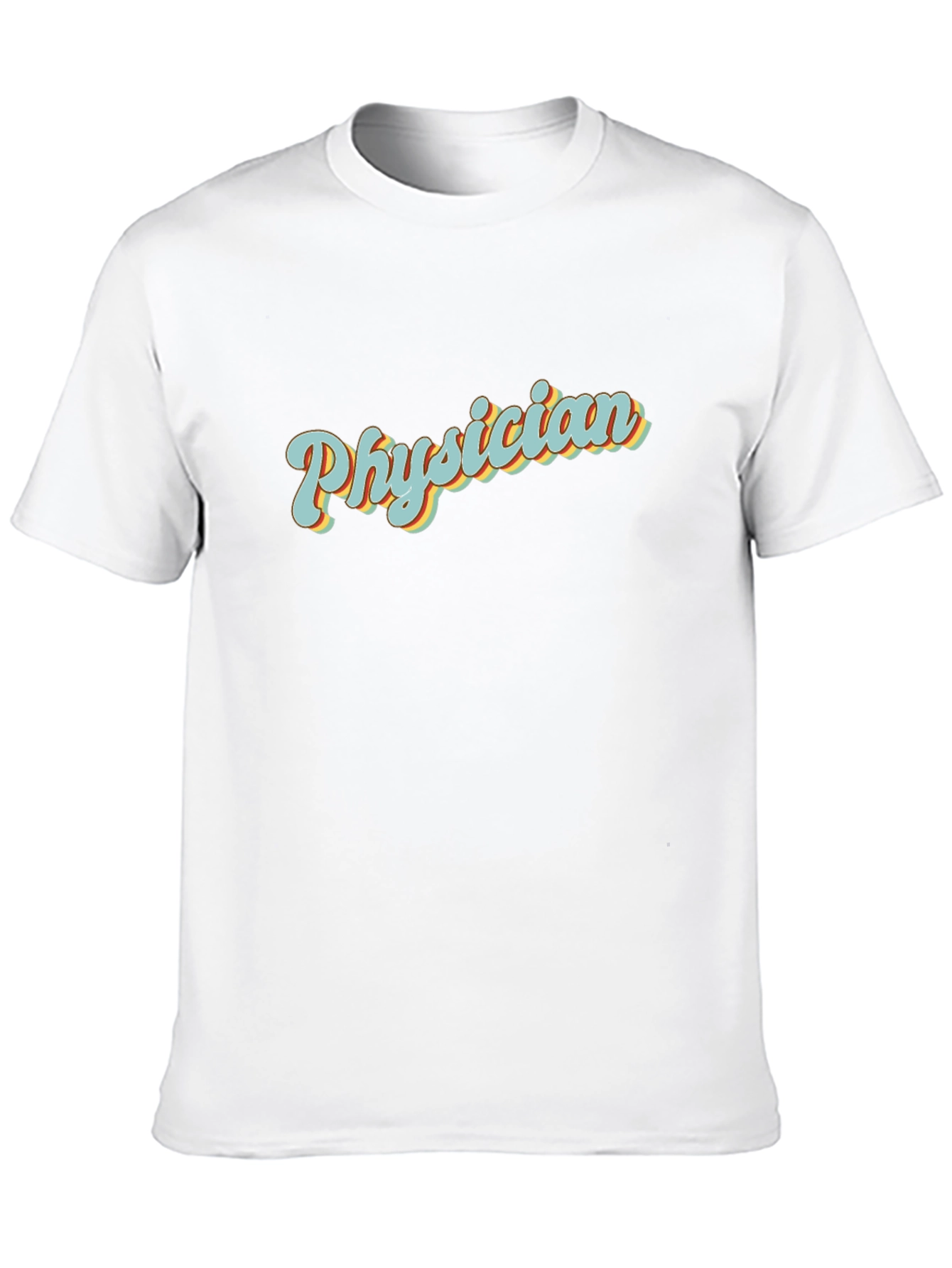 Retro Physician T-Shirt - Black Crew Neck Tee