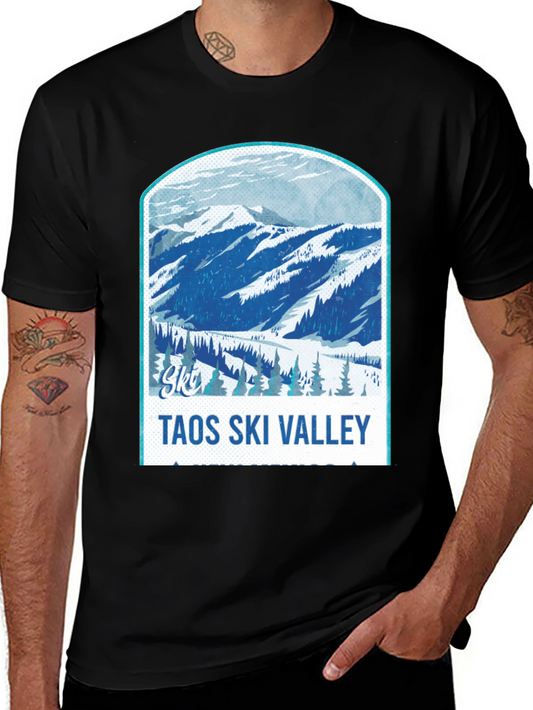 Taos Ski Valley Graphic Tee - Mountain Design