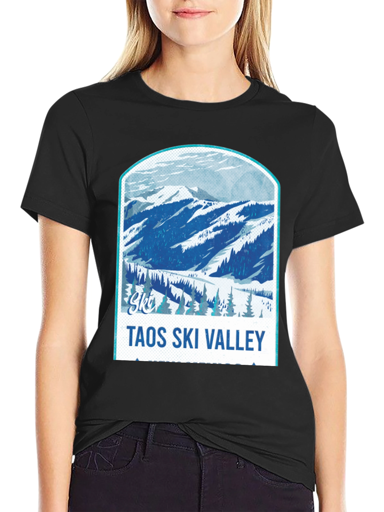 Taos Ski Valley Graphic Tee - Mountain Design