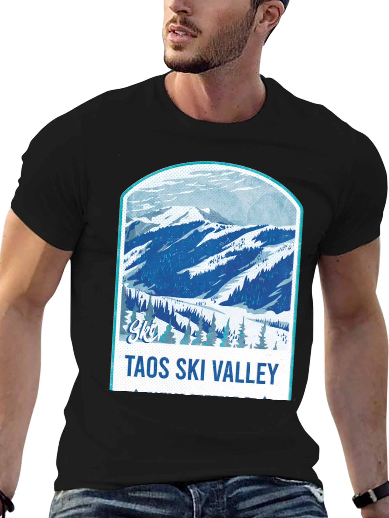 Taos Ski Valley Graphic Tee - Mountain Design