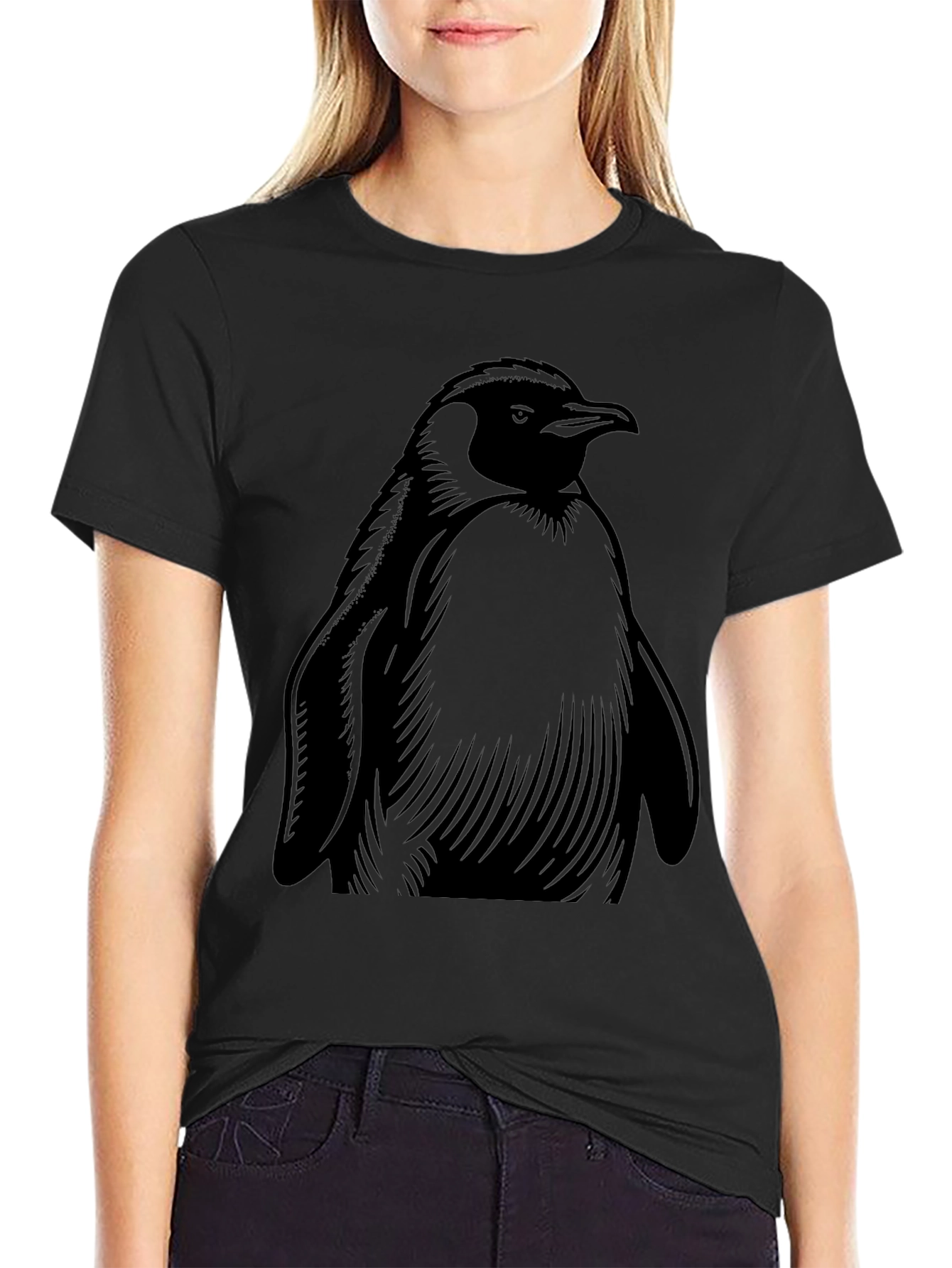 Penguin Graphic Tee - Mens Black T-Shirt