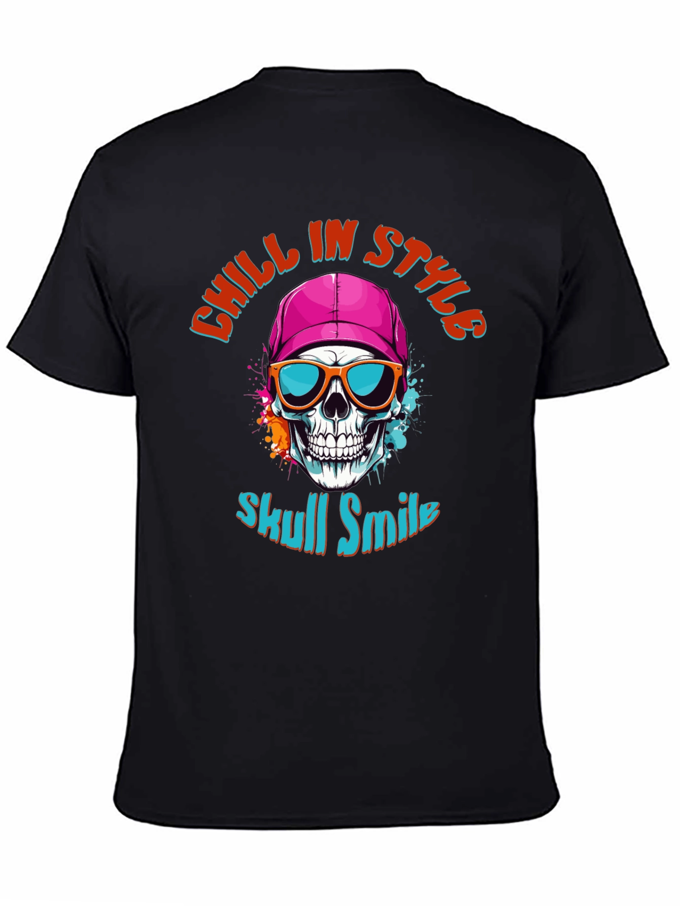 Skull Smile Graphic T-Shirt: Chill in Style