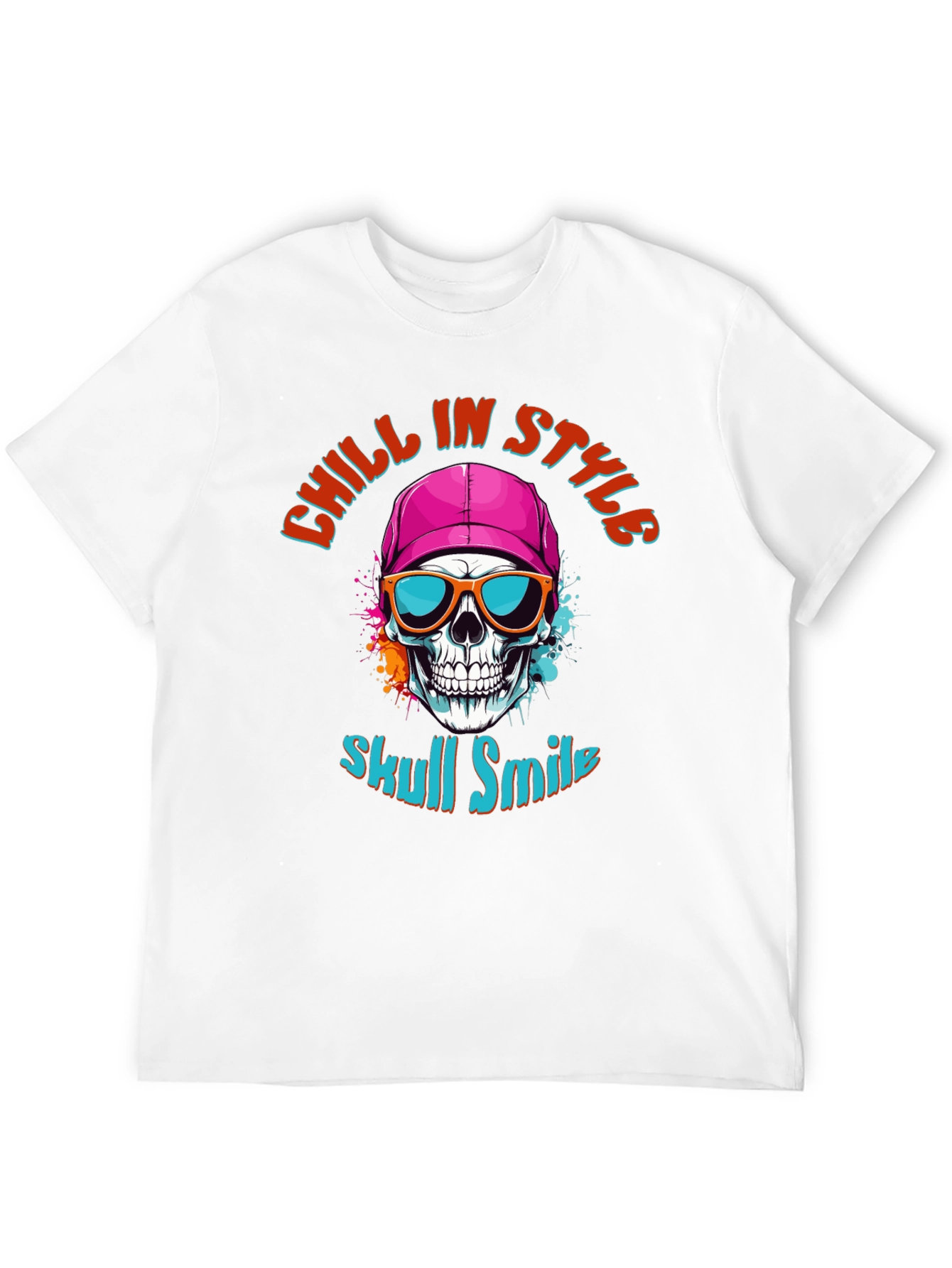 Skull Smile Graphic T-Shirt: Chill in Style