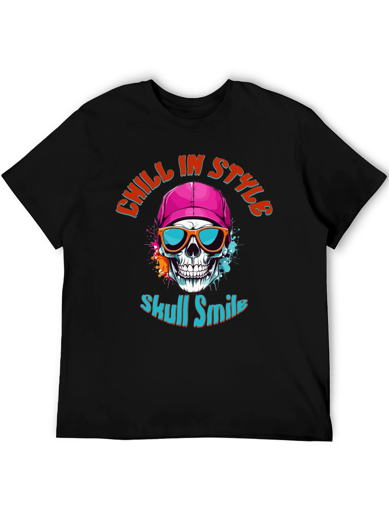 Skull Smile Graphic T-Shirt: Chill in Style